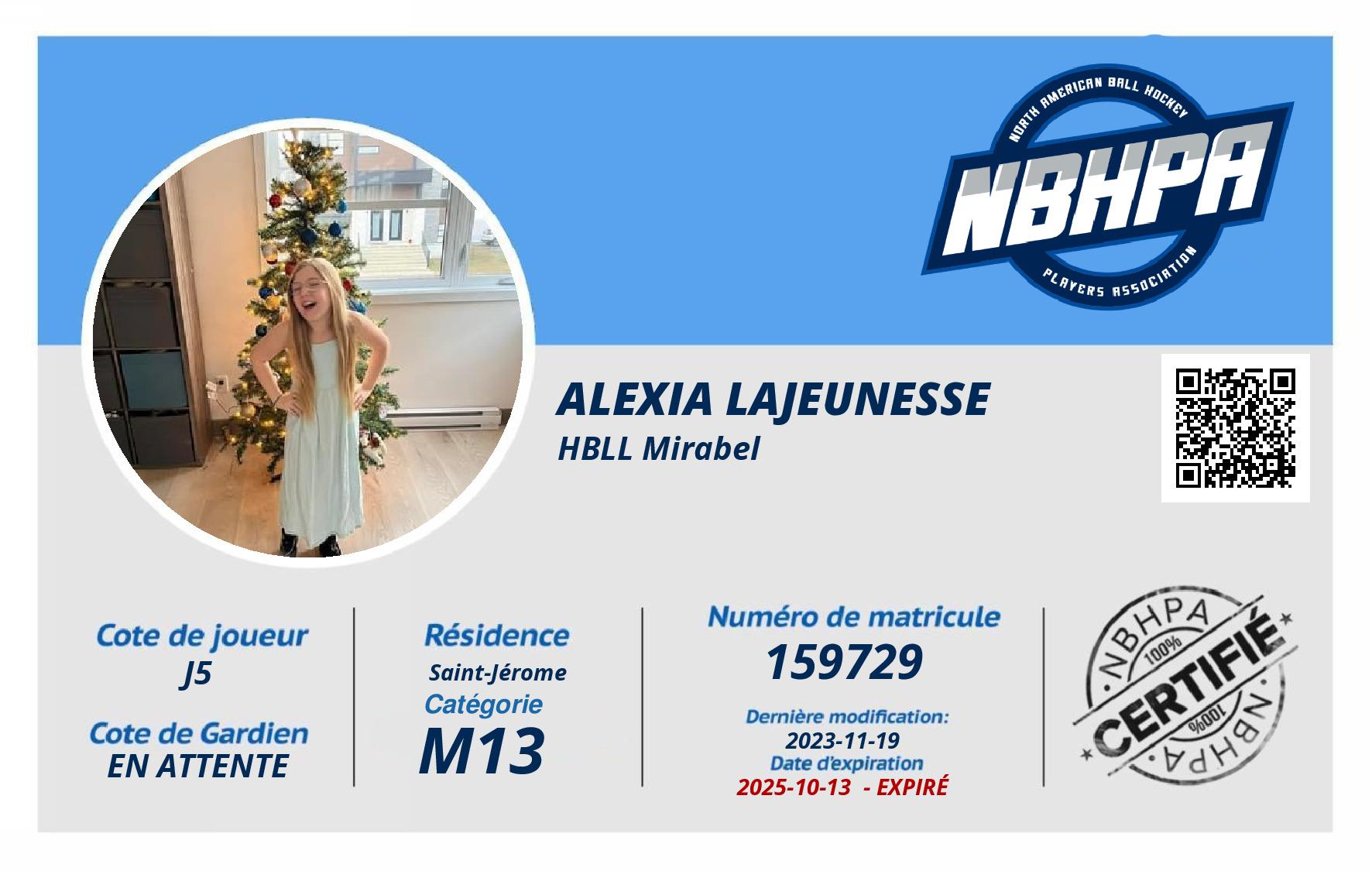 Alexia Lajeunesse