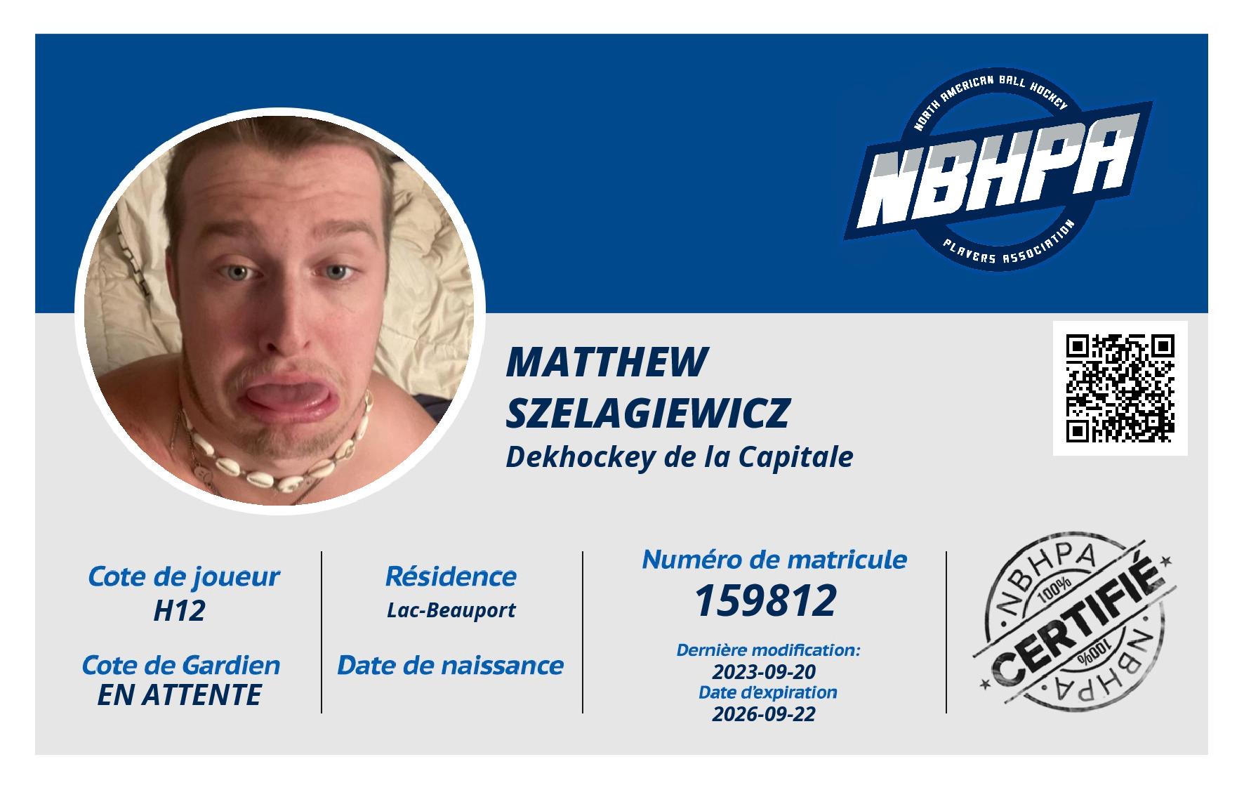 Matthew  Szelagiewicz 