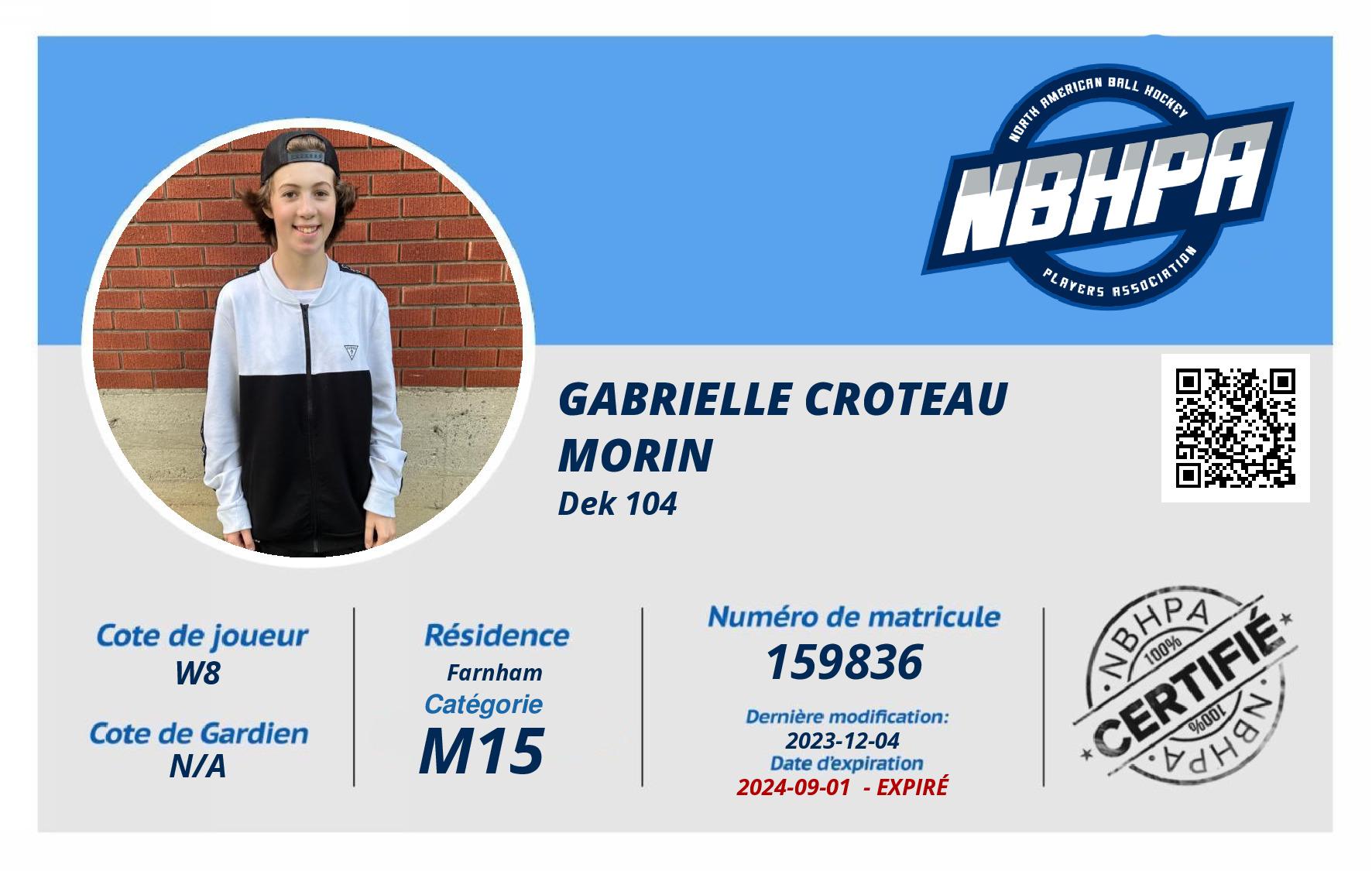 Gabrielle Croteau Morin