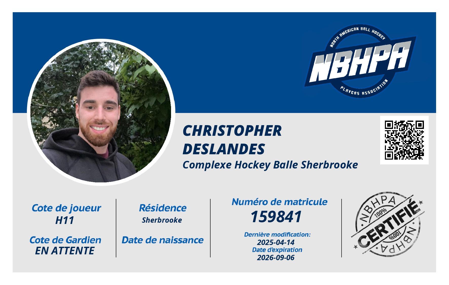 Christopher  Deslandes