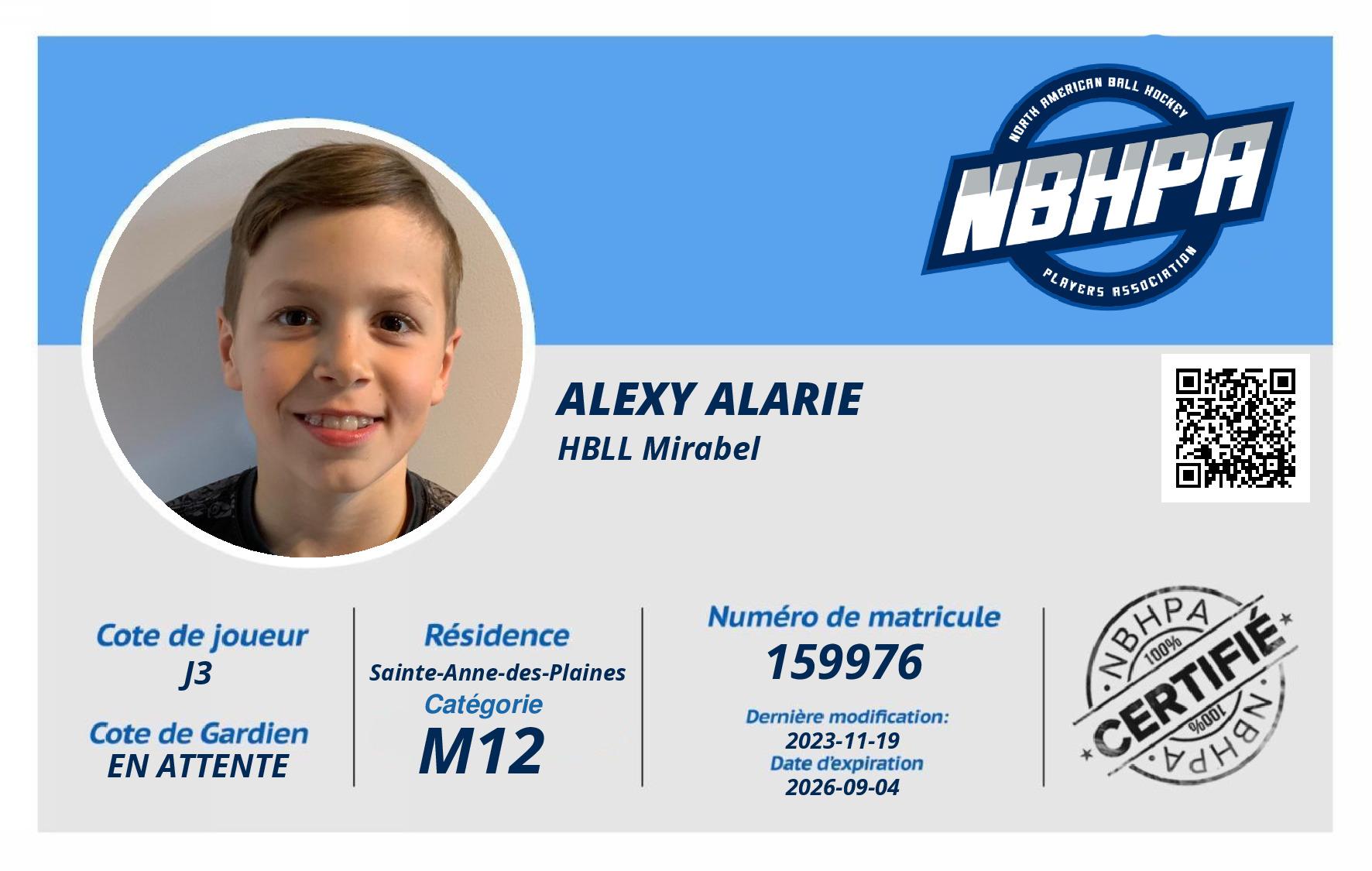 Alexy Alarie