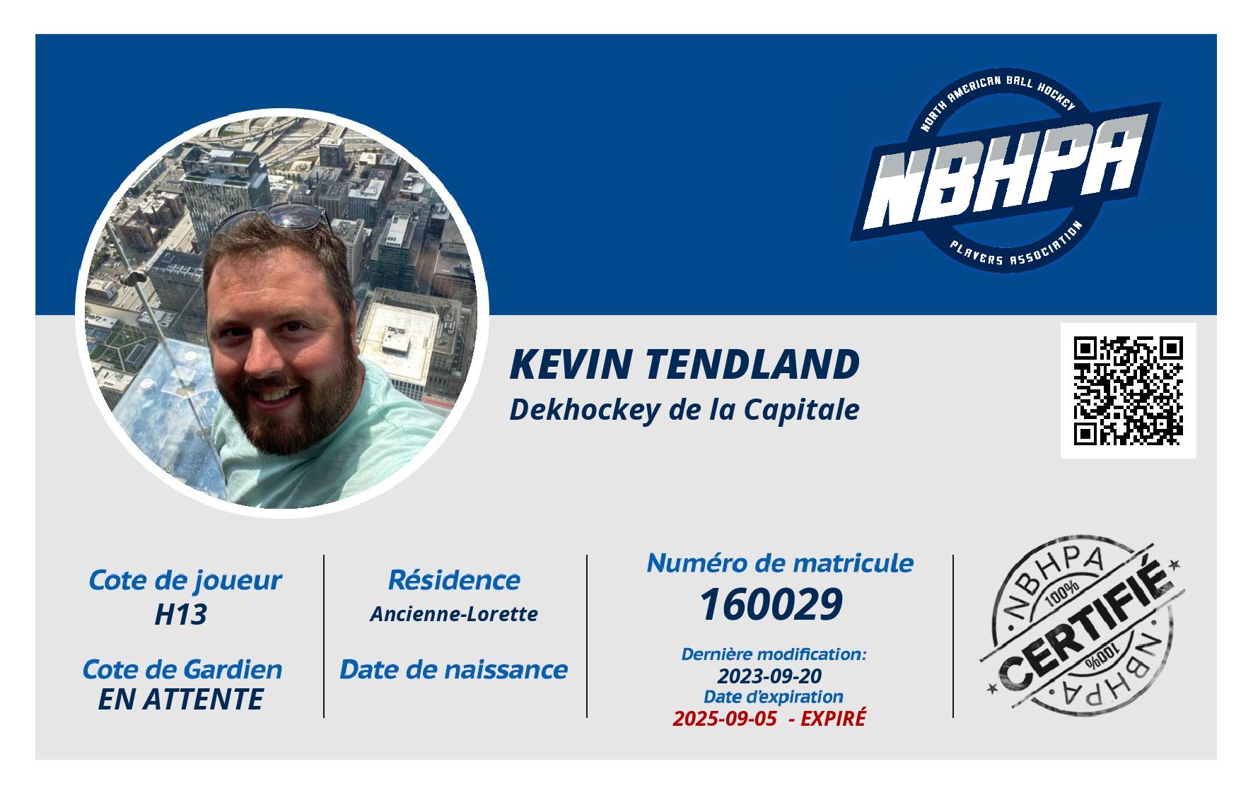 Kevin Tendland