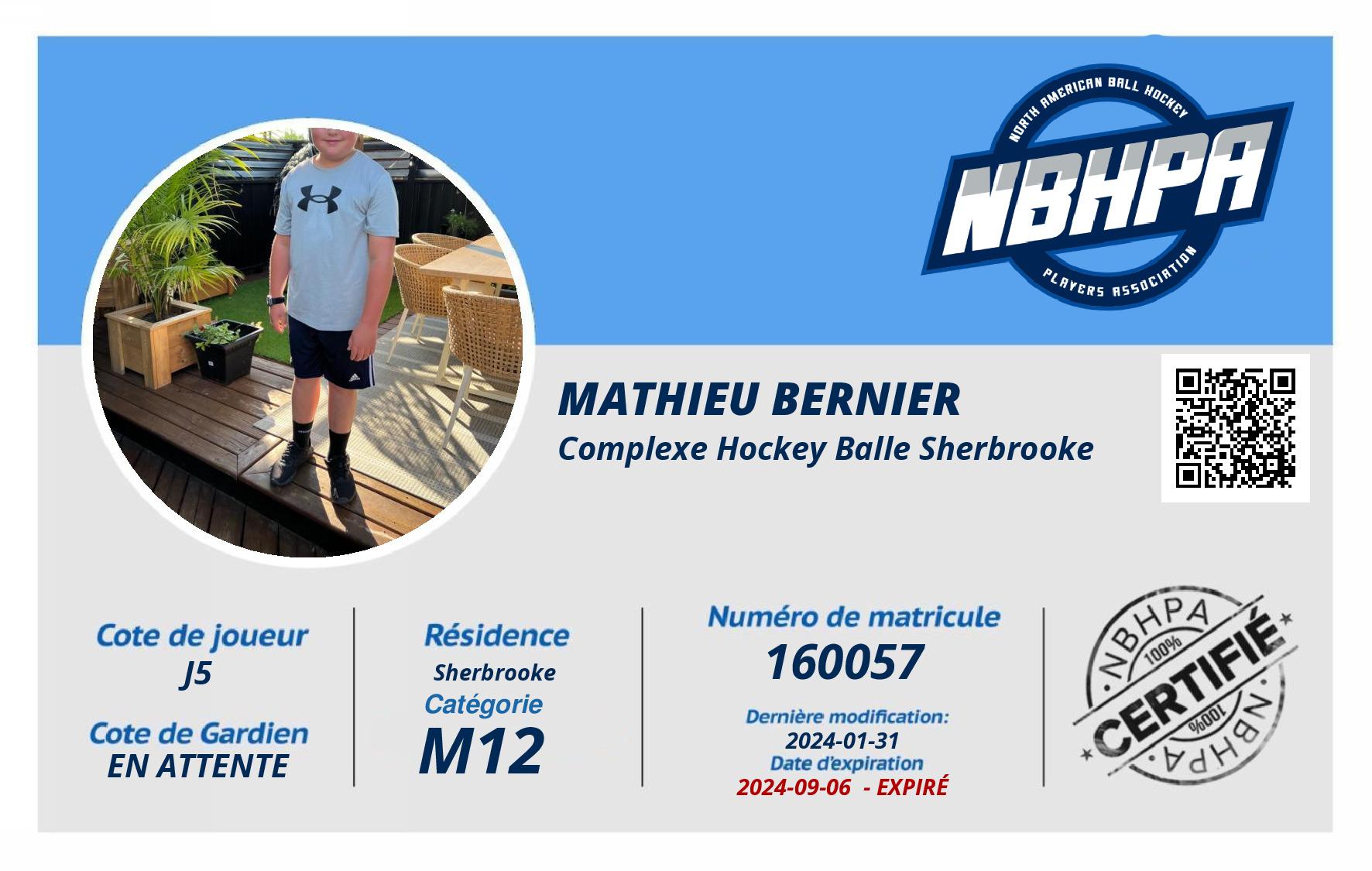 Mathieu Bernier
