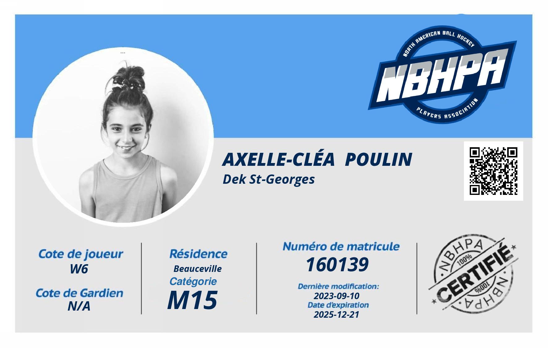 Axelle-Cléa  Poulin