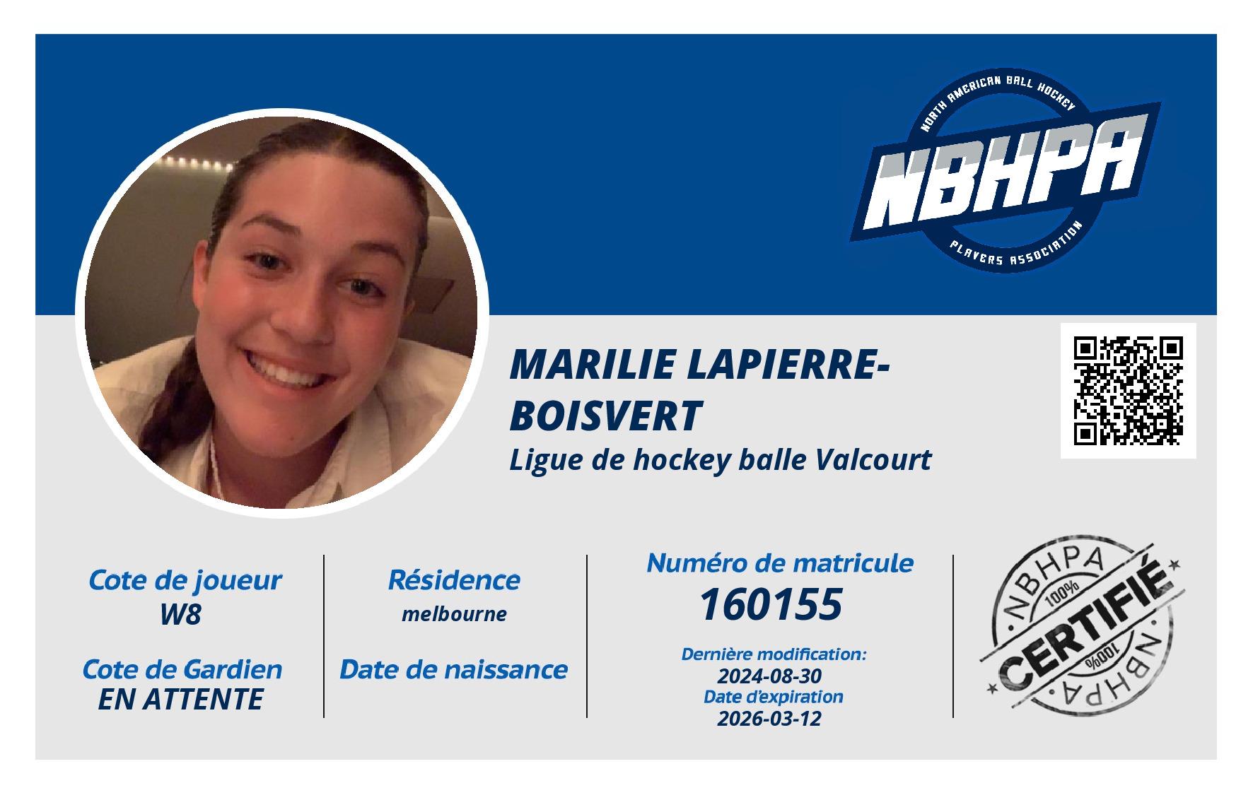 Marilie Lapierre-Boisvert