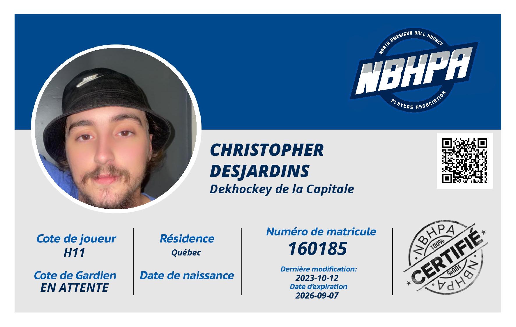 Christopher  Desjardins 