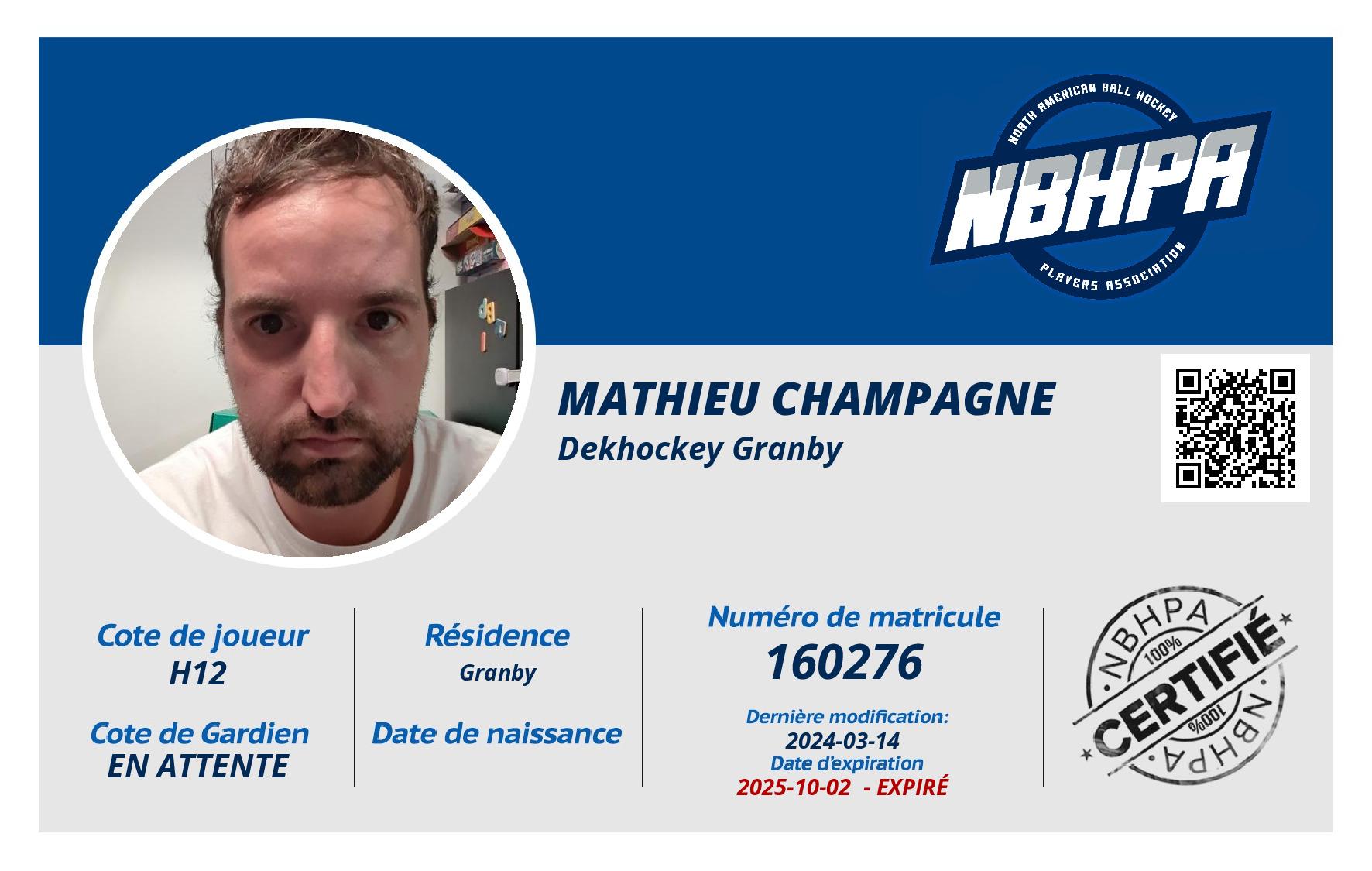 Mathieu Champagne