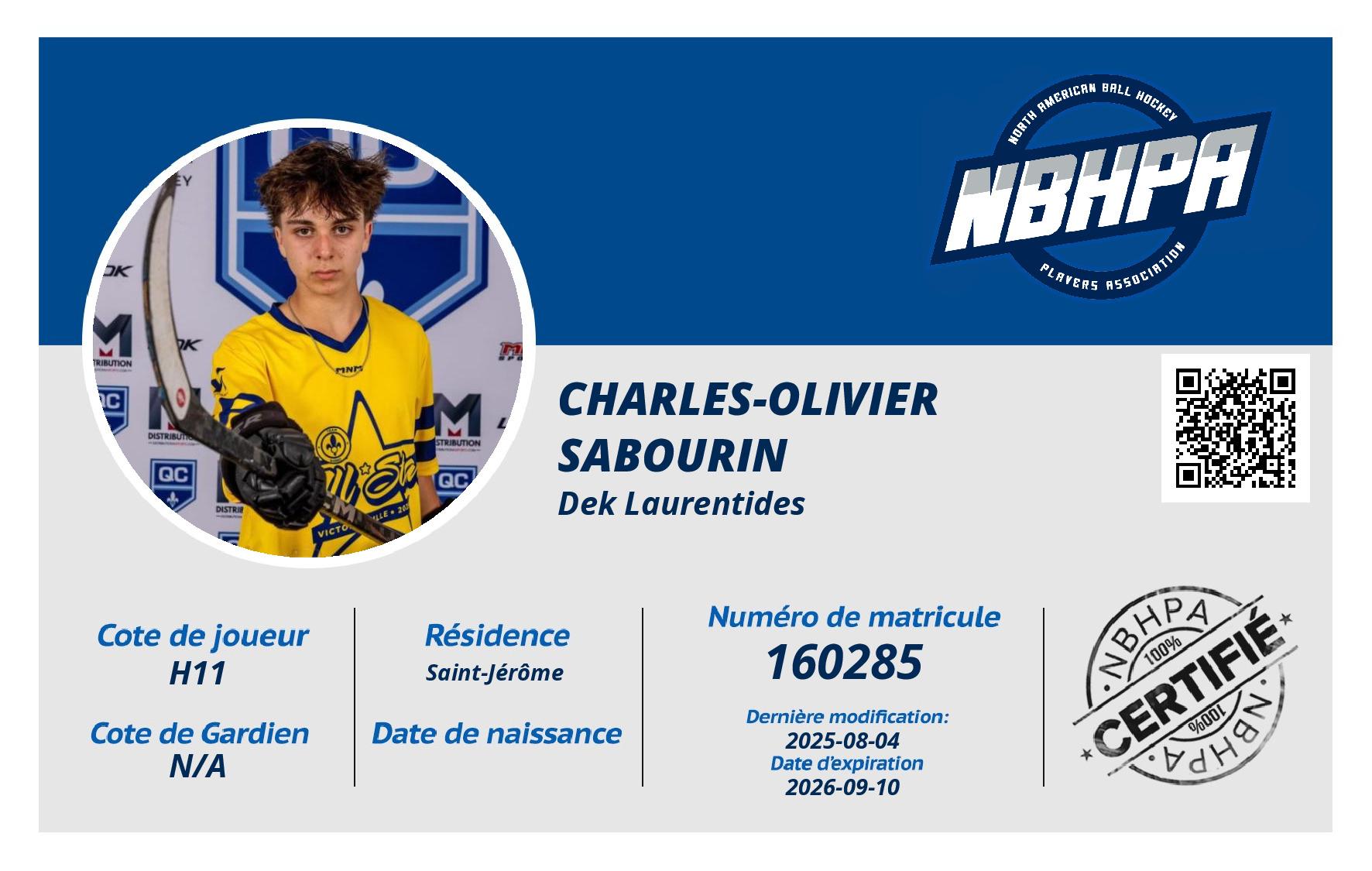 Charles-Olivier  Sabourin 