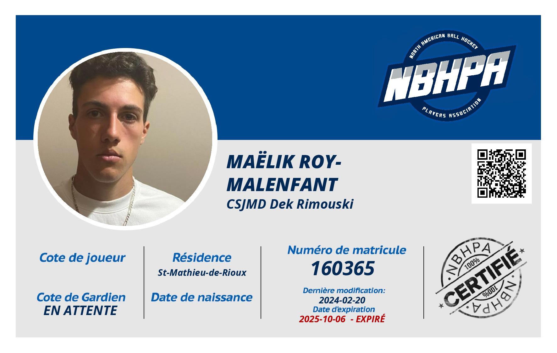 Maëlik Roy-Malenfant