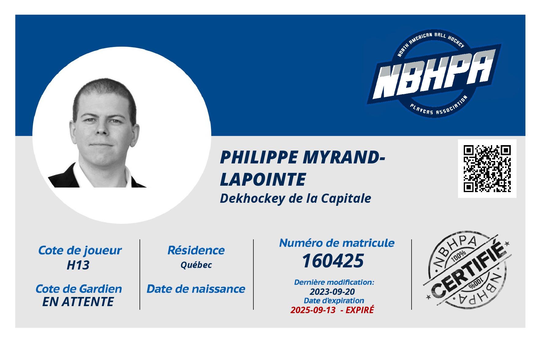 Philippe Myrand-Lapointe