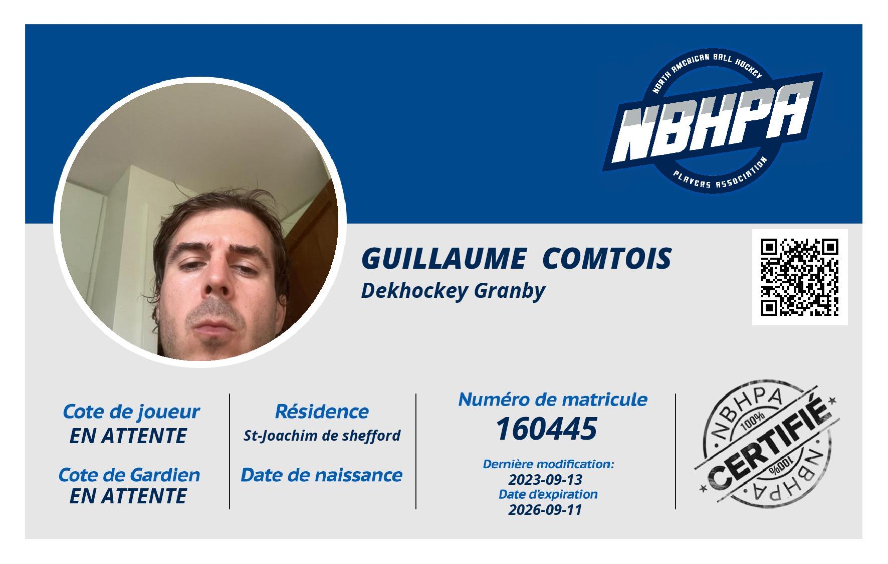 Guillaume  Comtois 