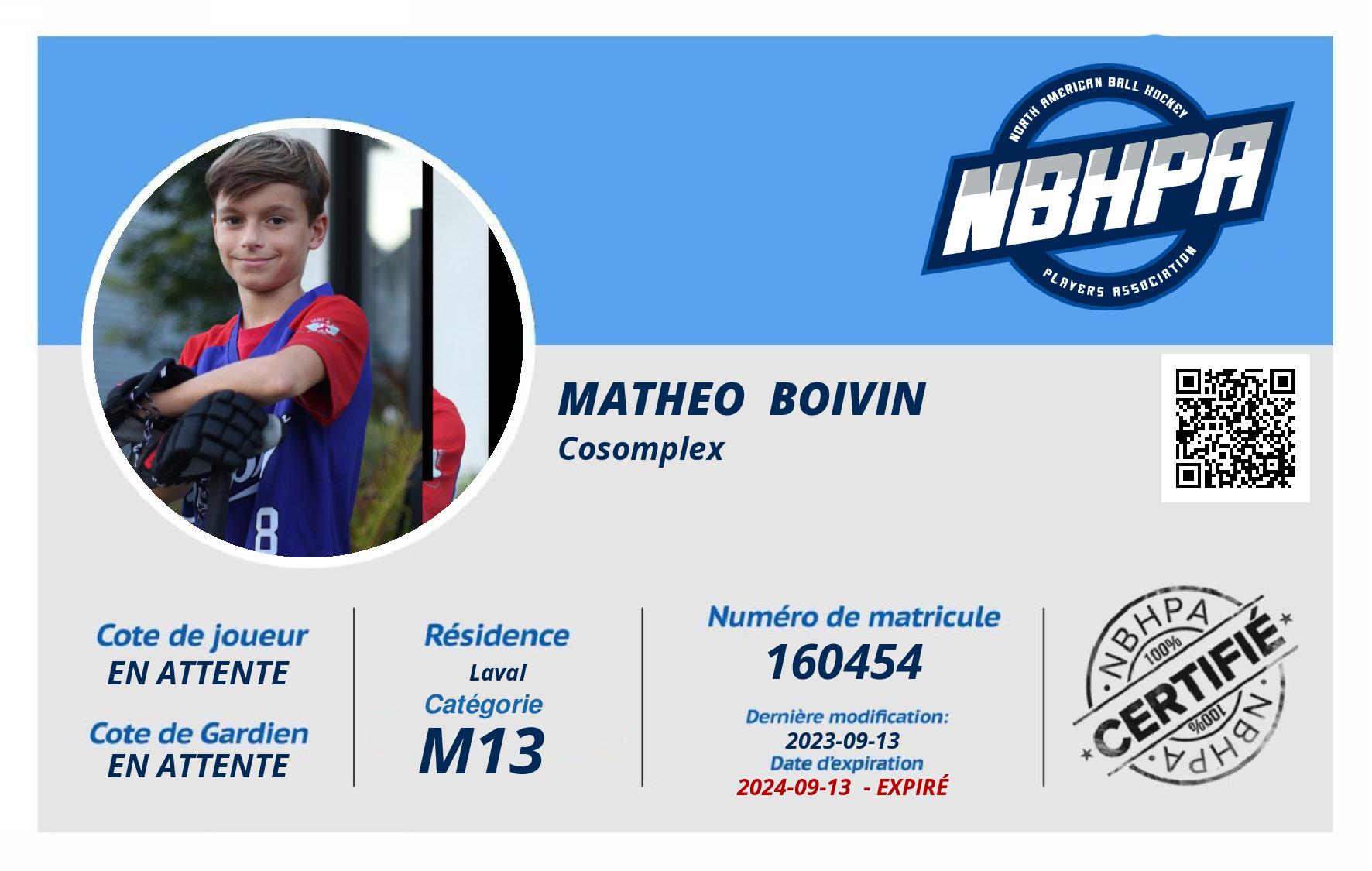 Matheo  Boivin