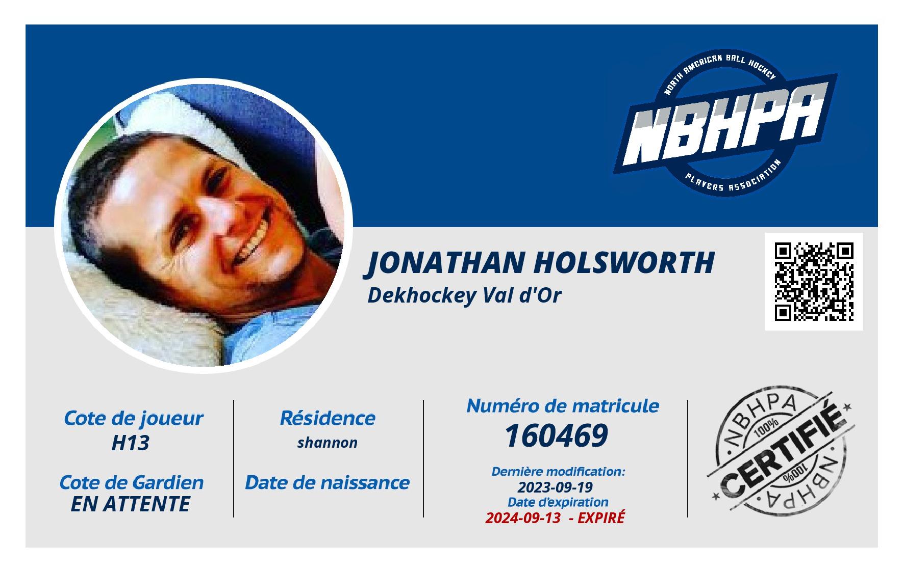 Jonathan Holsworth