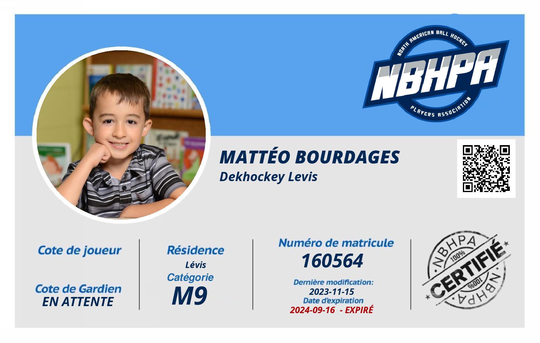 Mattéo Bourdages