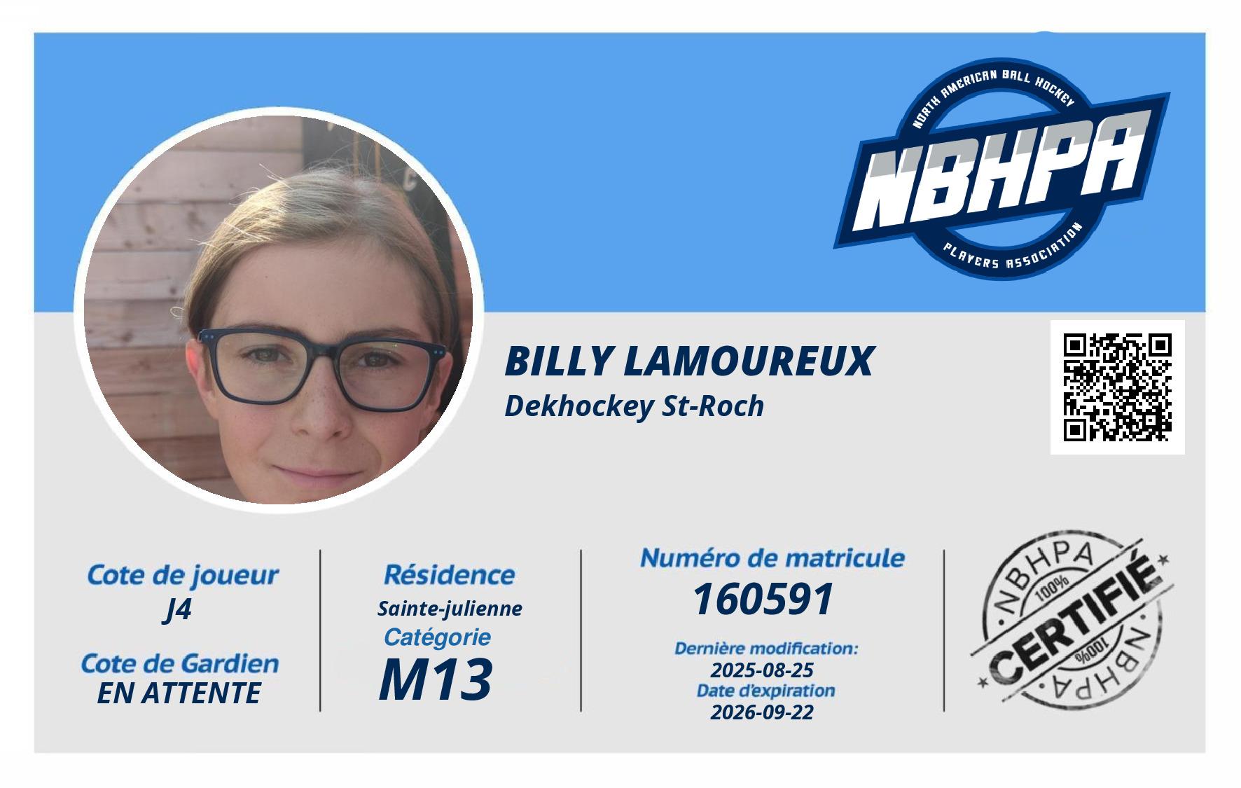 Billy Lamoureux 