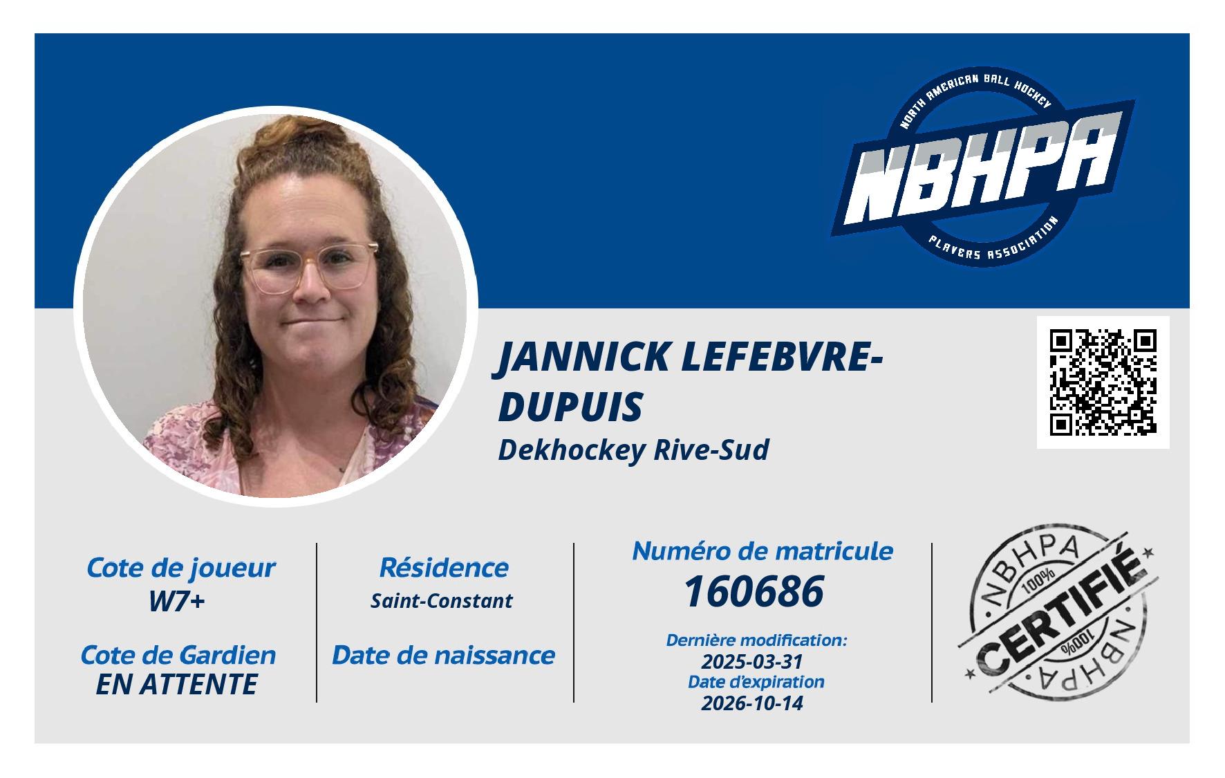 Jannick Lefebvre-Dupuis