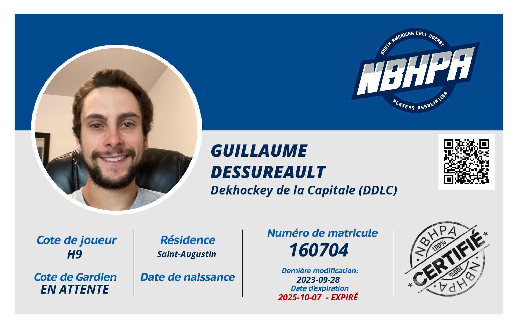 Guillaume  Dessureault 