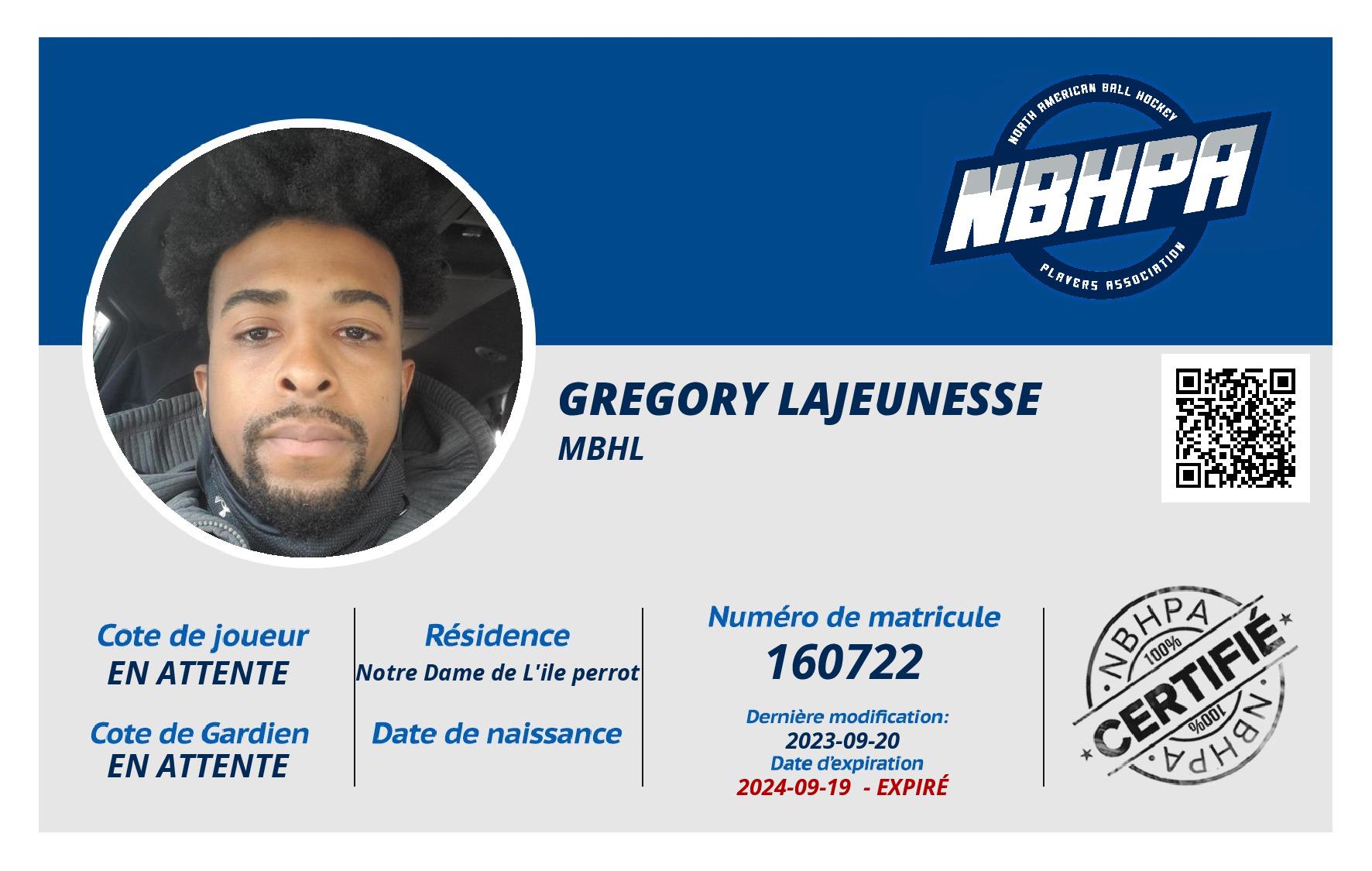 Gregory Lajeunesse