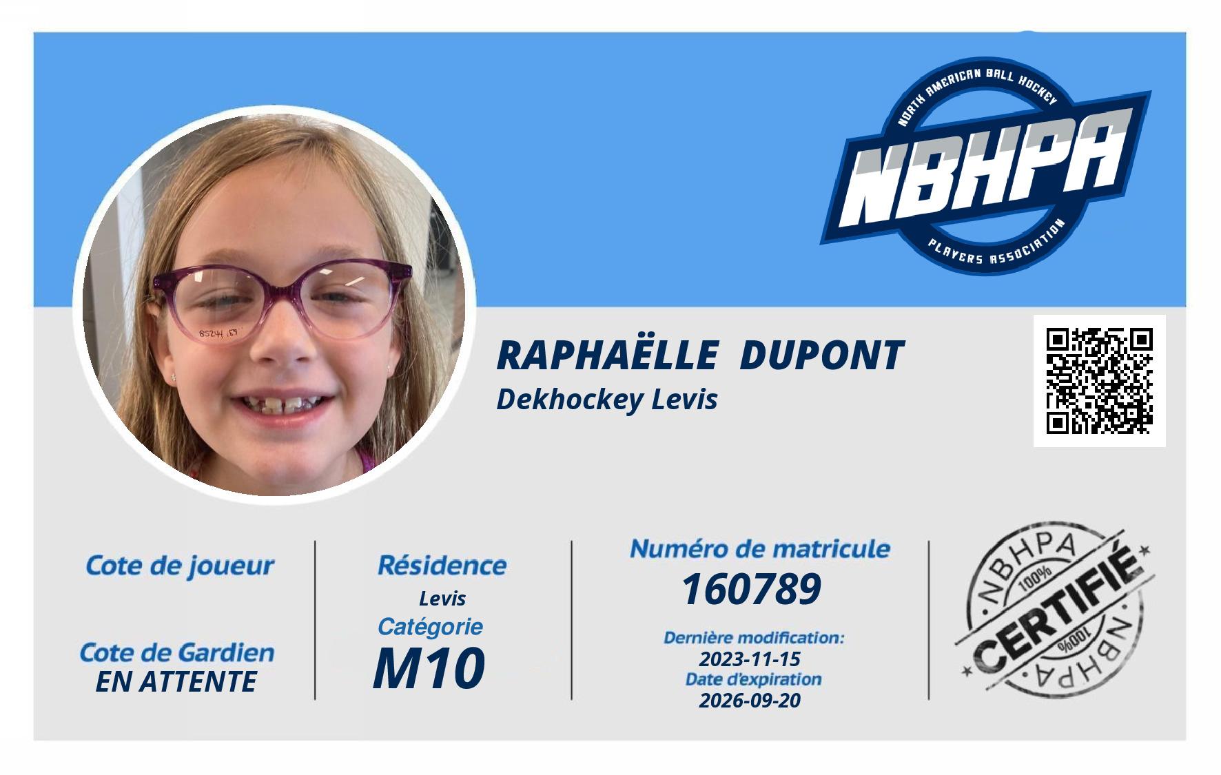 Raphaëlle  Dupont