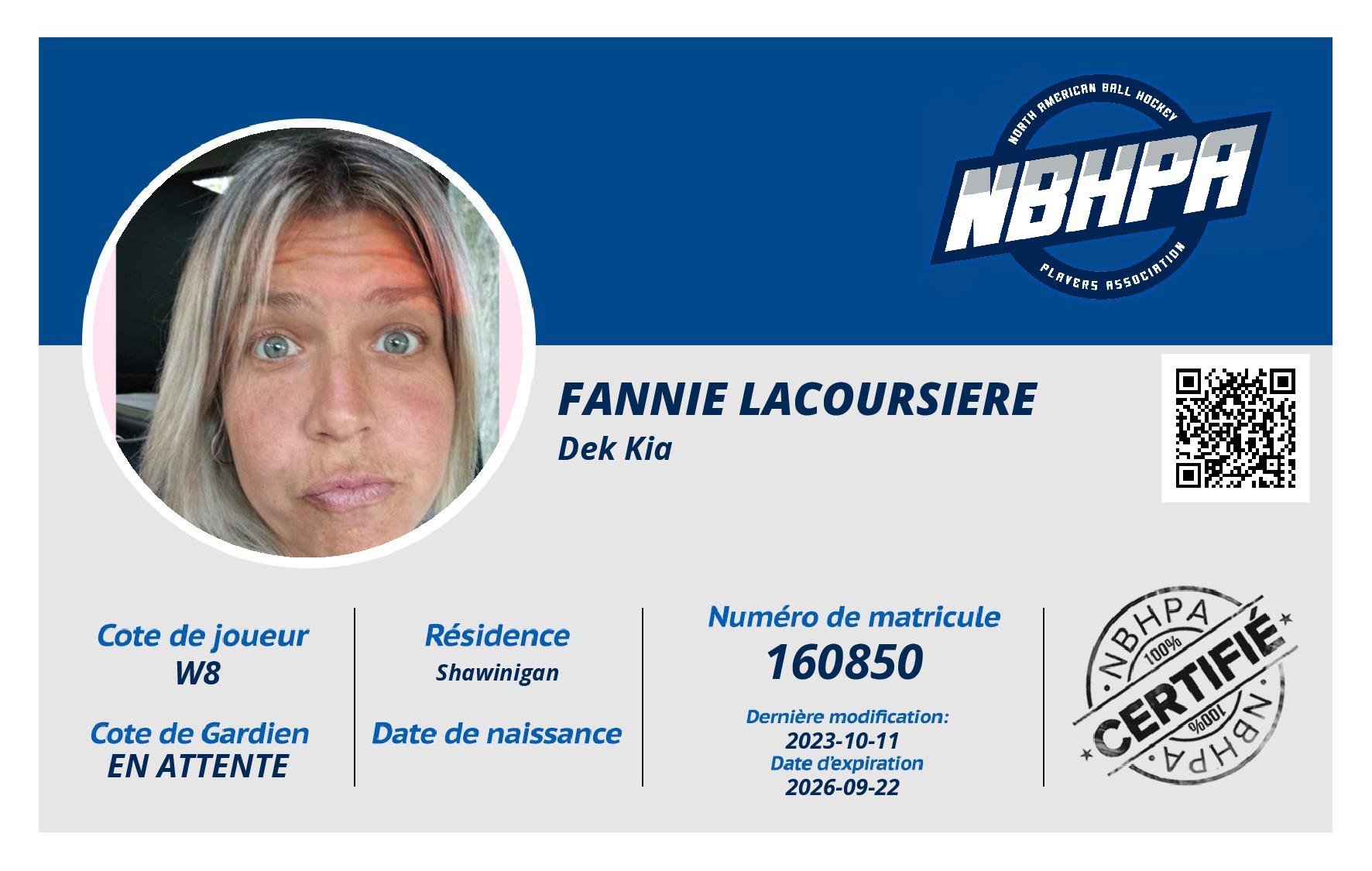 Fannie Lacoursiere