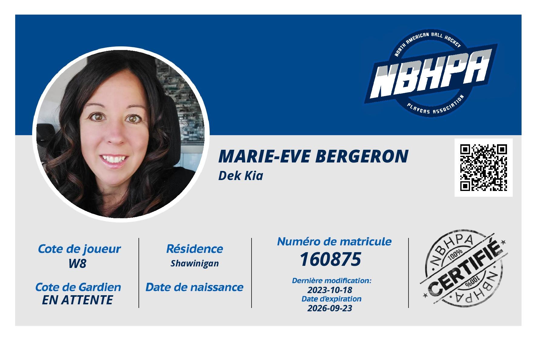 Marie-Eve Bergeron