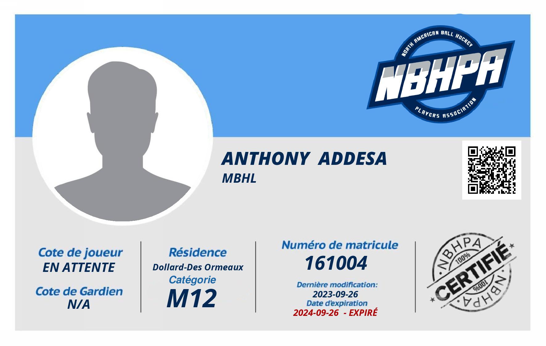 Anthony  Addesa