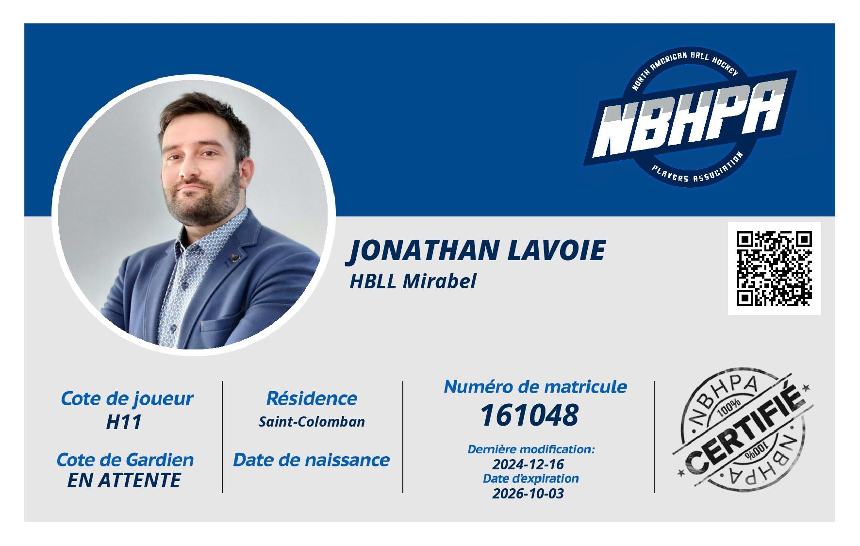Jonathan Lavoie