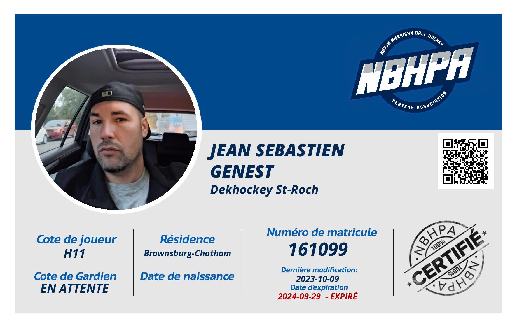 Jean sebastien Genest