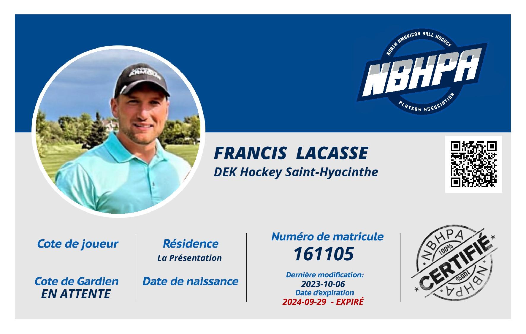Francis  Lacasse