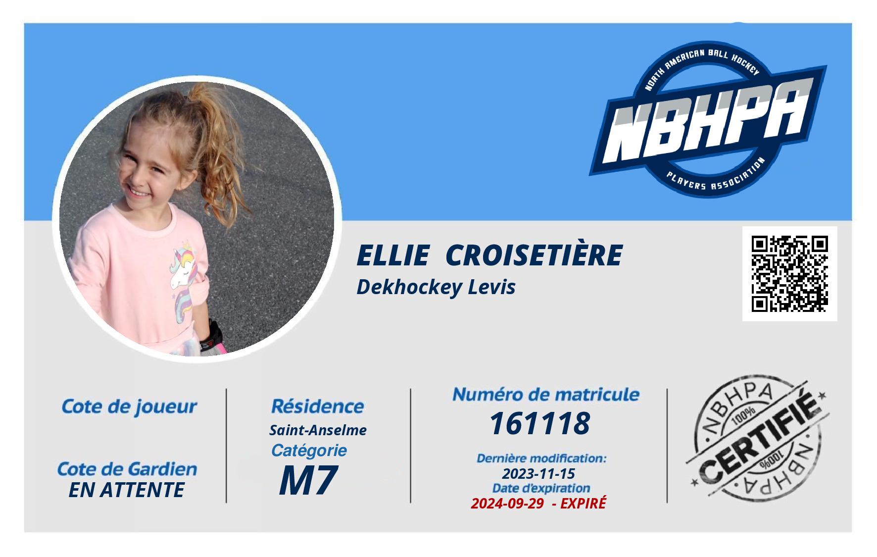 Ellie  Croisetière 