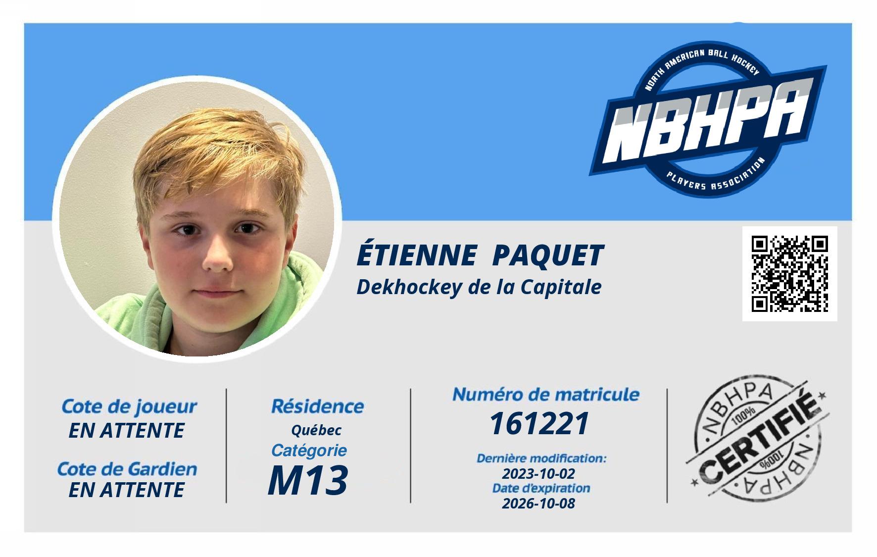Étienne  Paquet 
