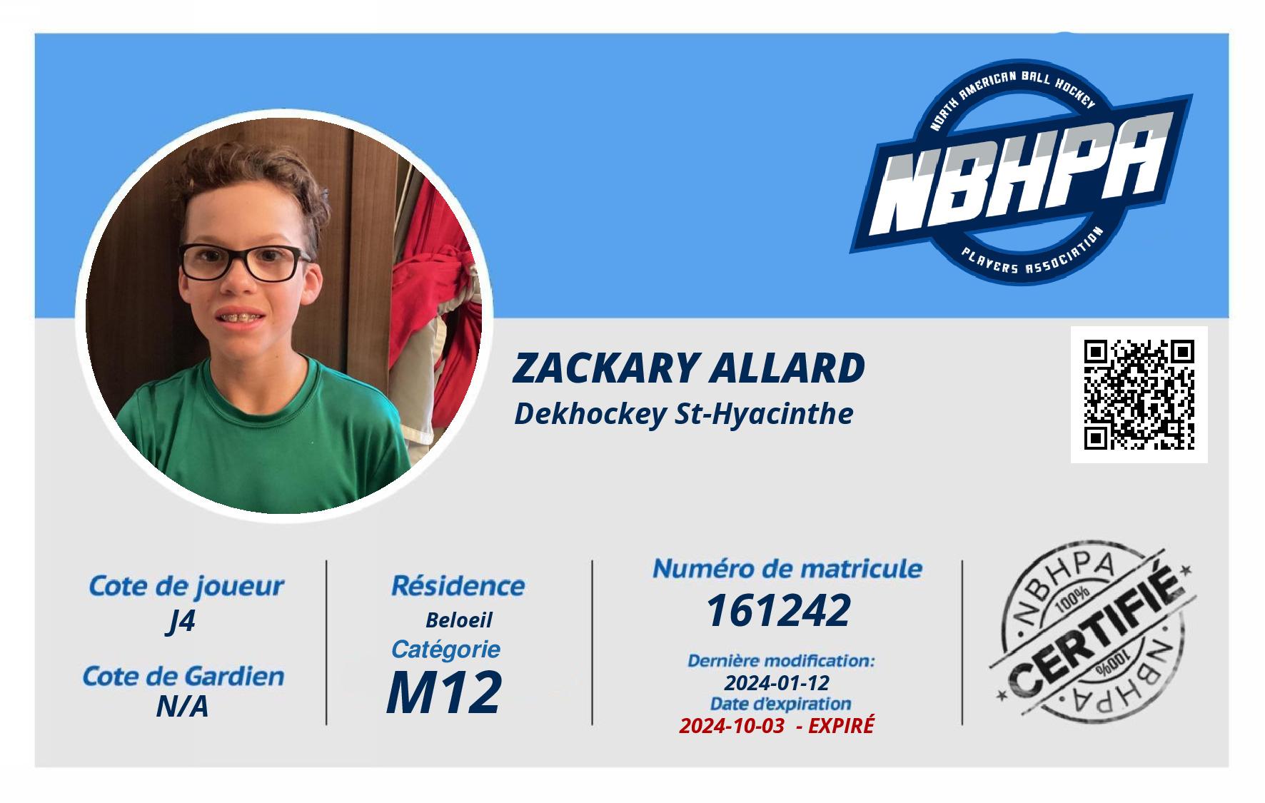 Zackary Allard