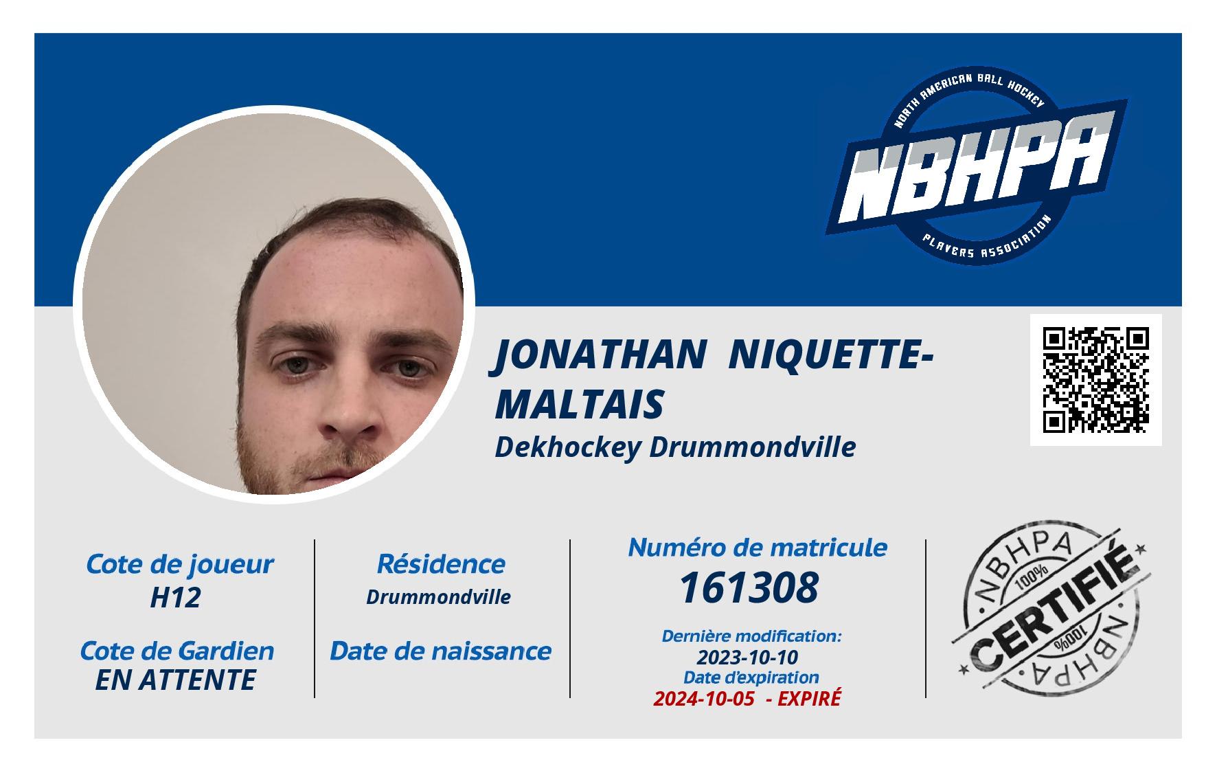 Jonathan  Niquette-Maltais 