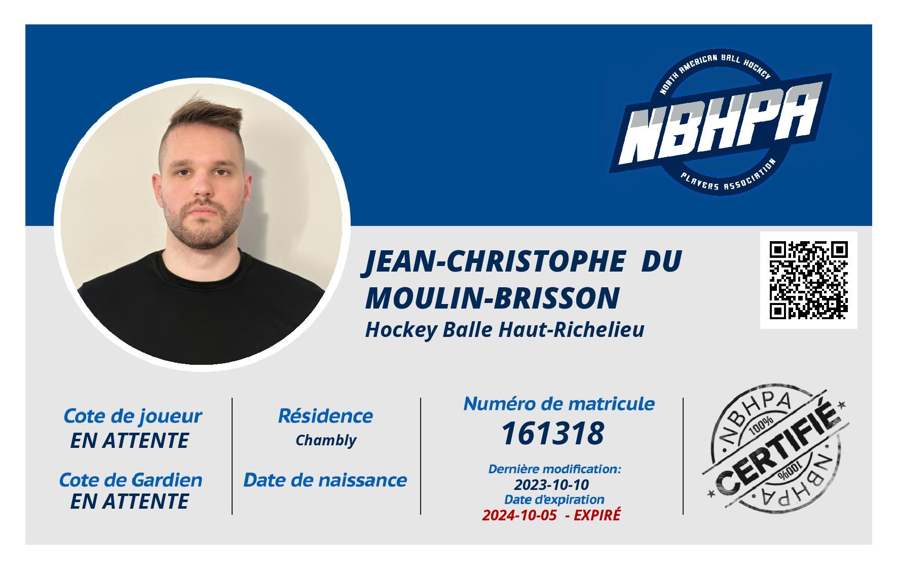 Jean-Christophe  Du Moulin-Brisson 