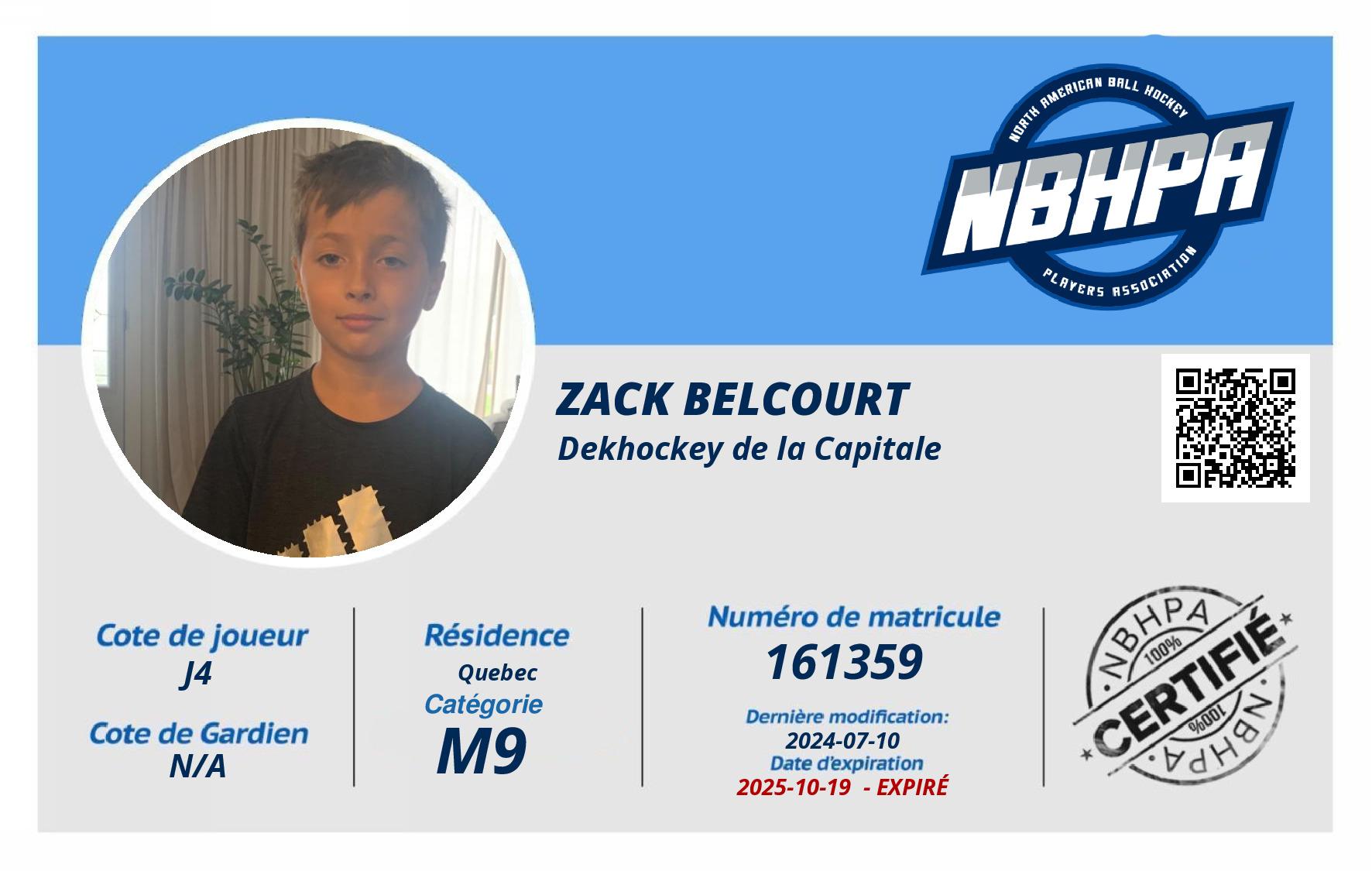 Zack Belcourt