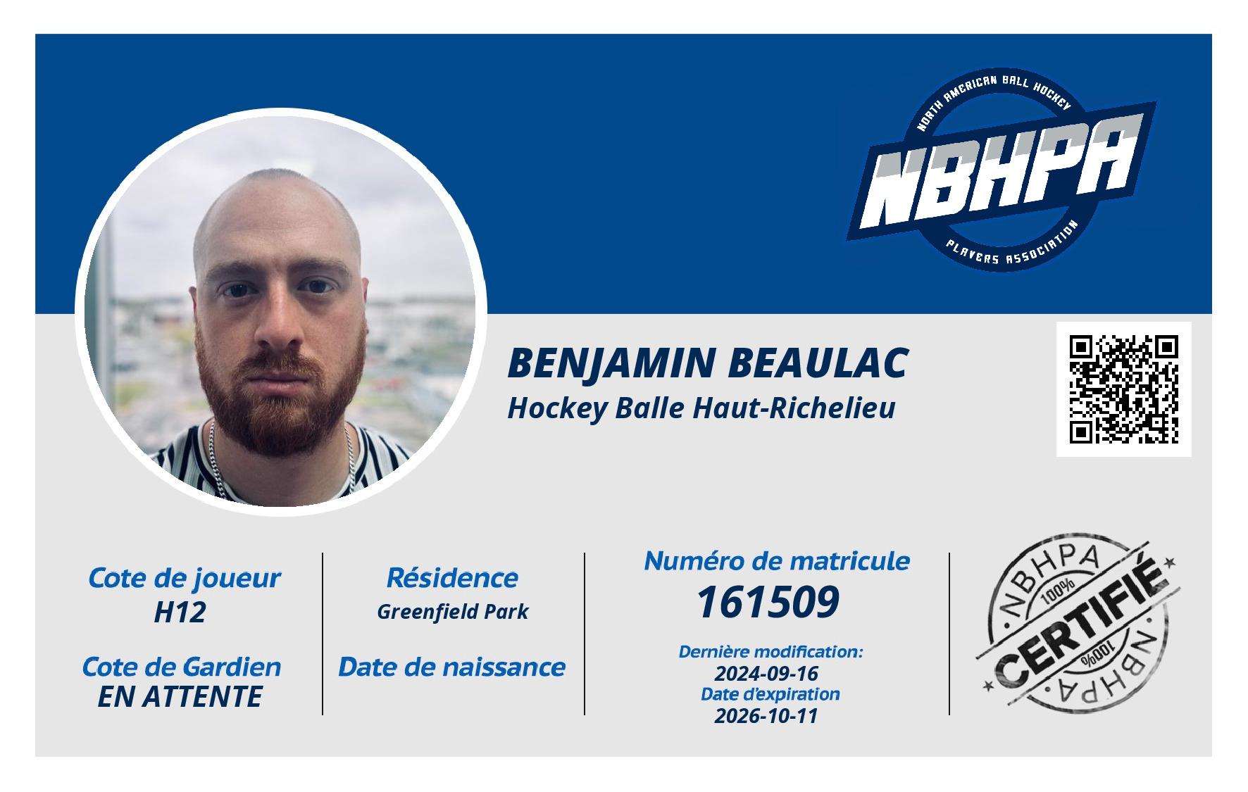 Benjamin Beaulac