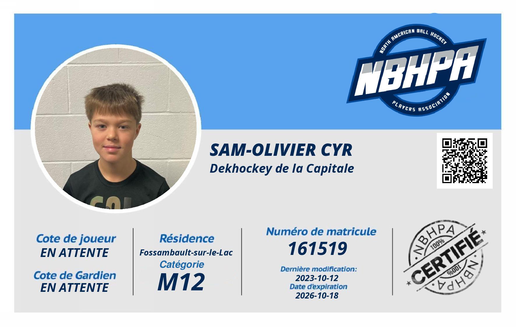 Sam-Olivier Cyr
