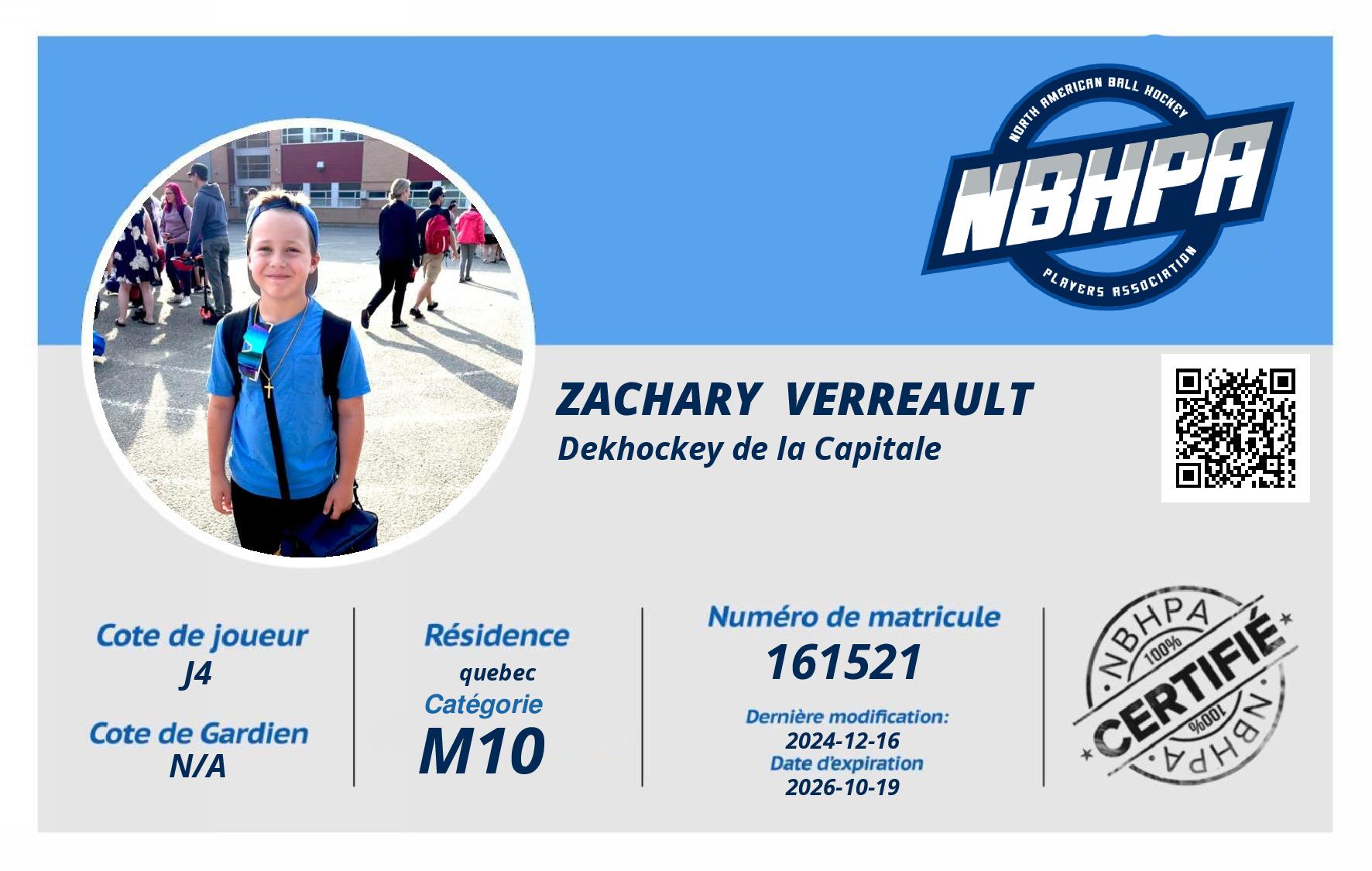 Zachary  Verreault