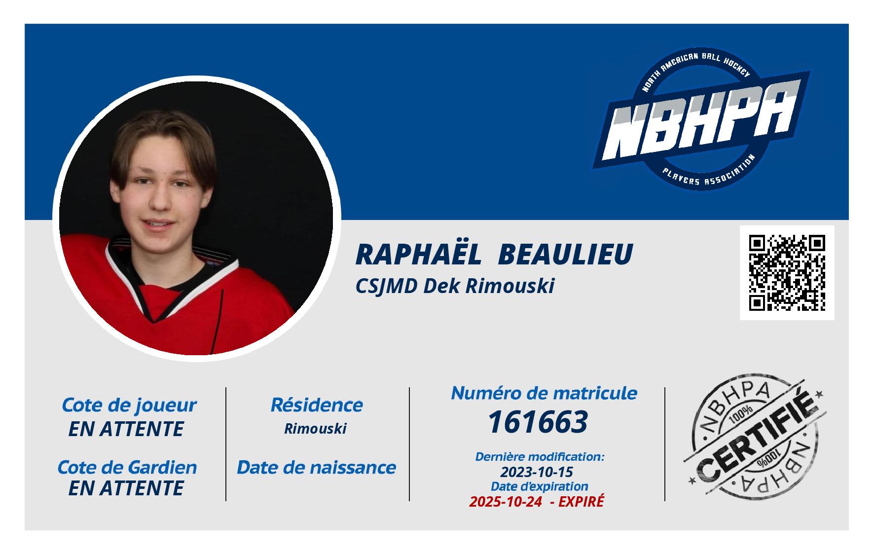 Raphaël  Beaulieu 
