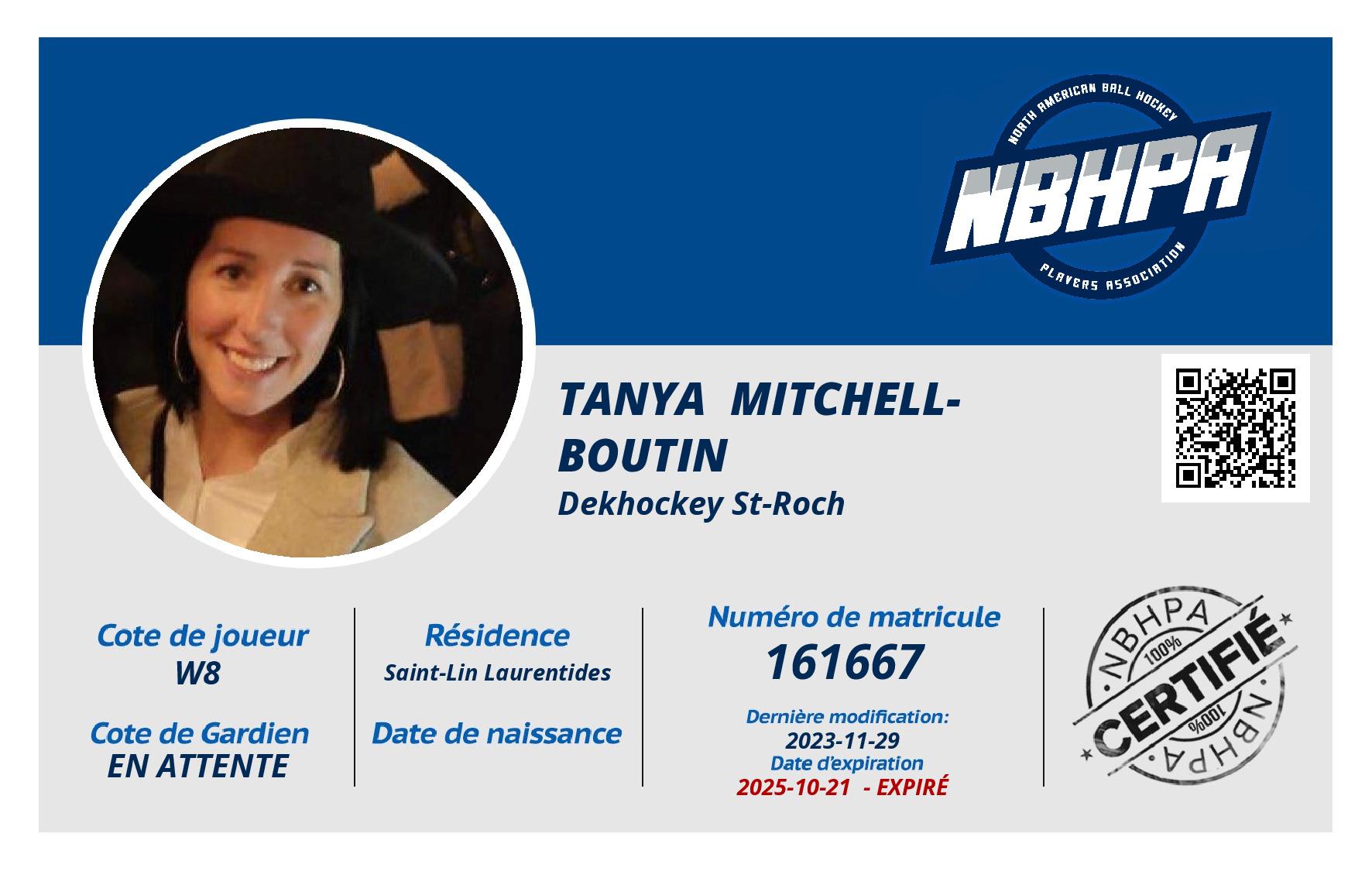 Tanya  Mitchell-Boutin