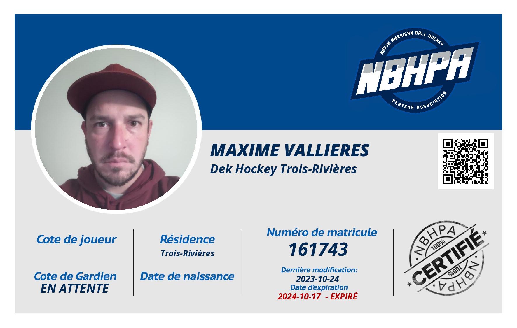 Maxime Vallieres