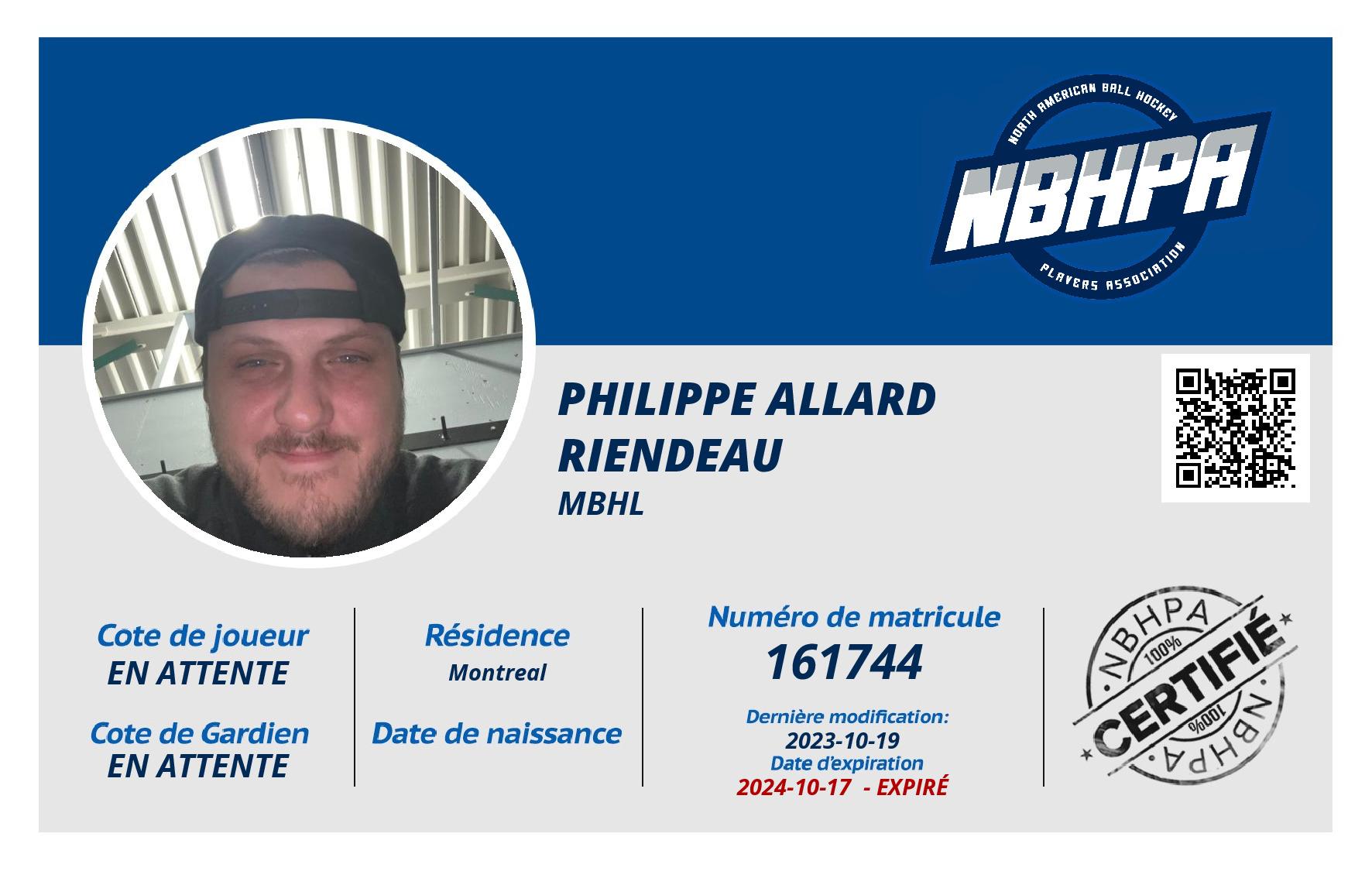 Philippe Allard riendeau
