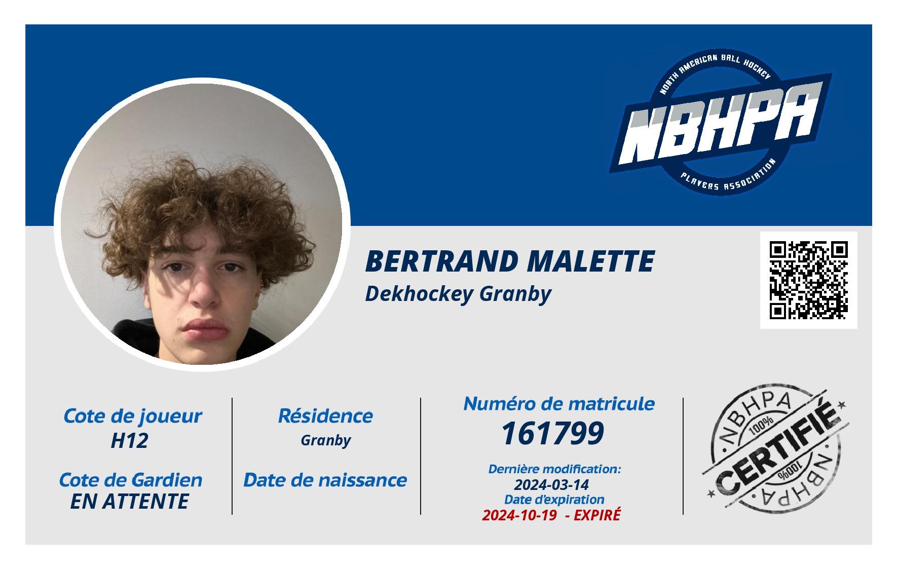 Bertrand Malette