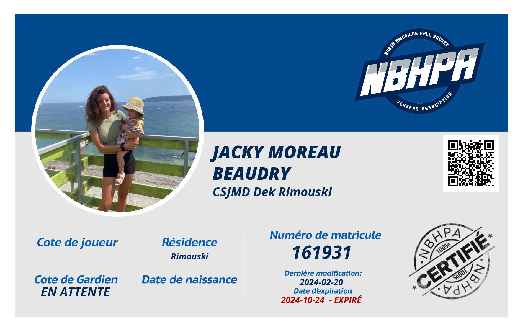 Jacky Moreau beaudry 