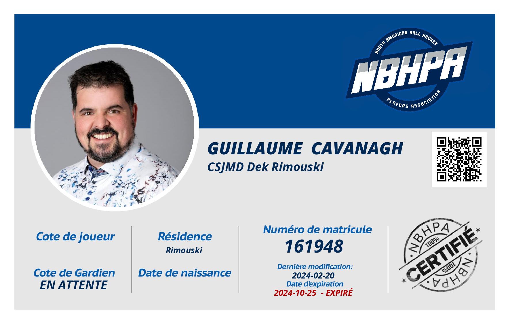 Guillaume  Cavanagh