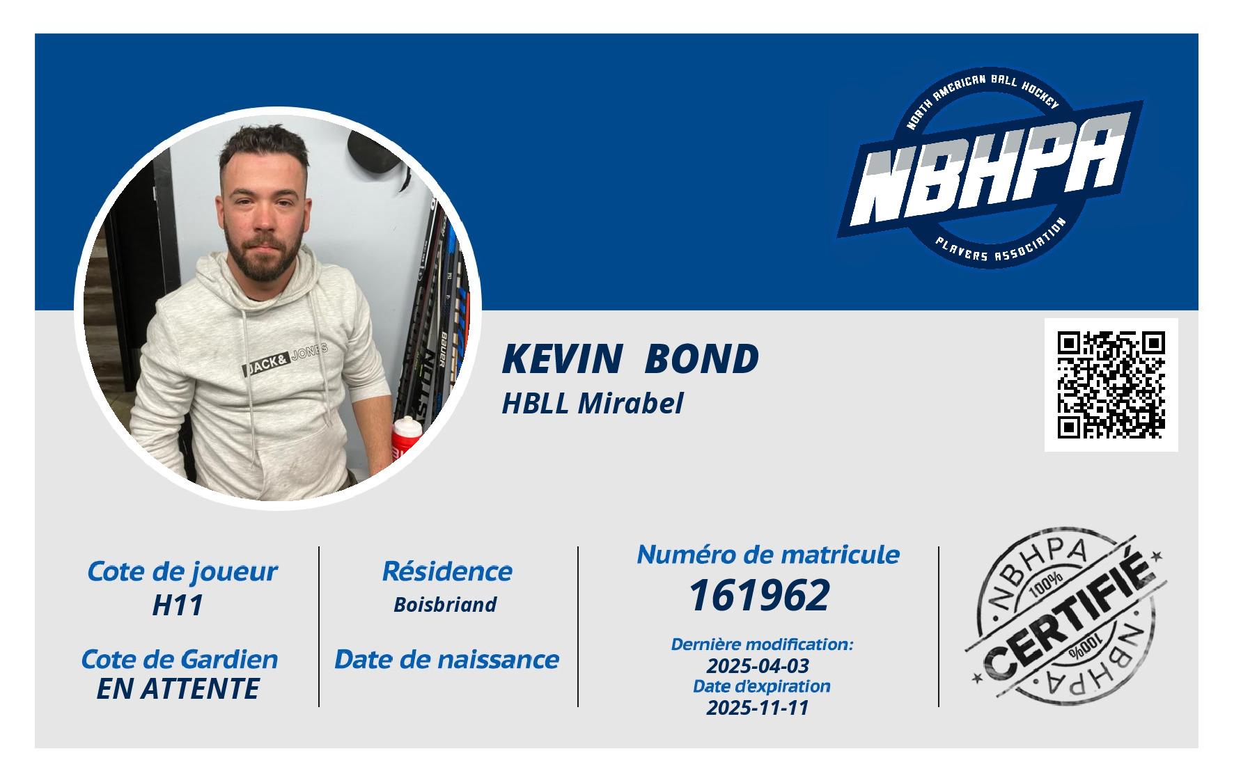 Kevin  Bond