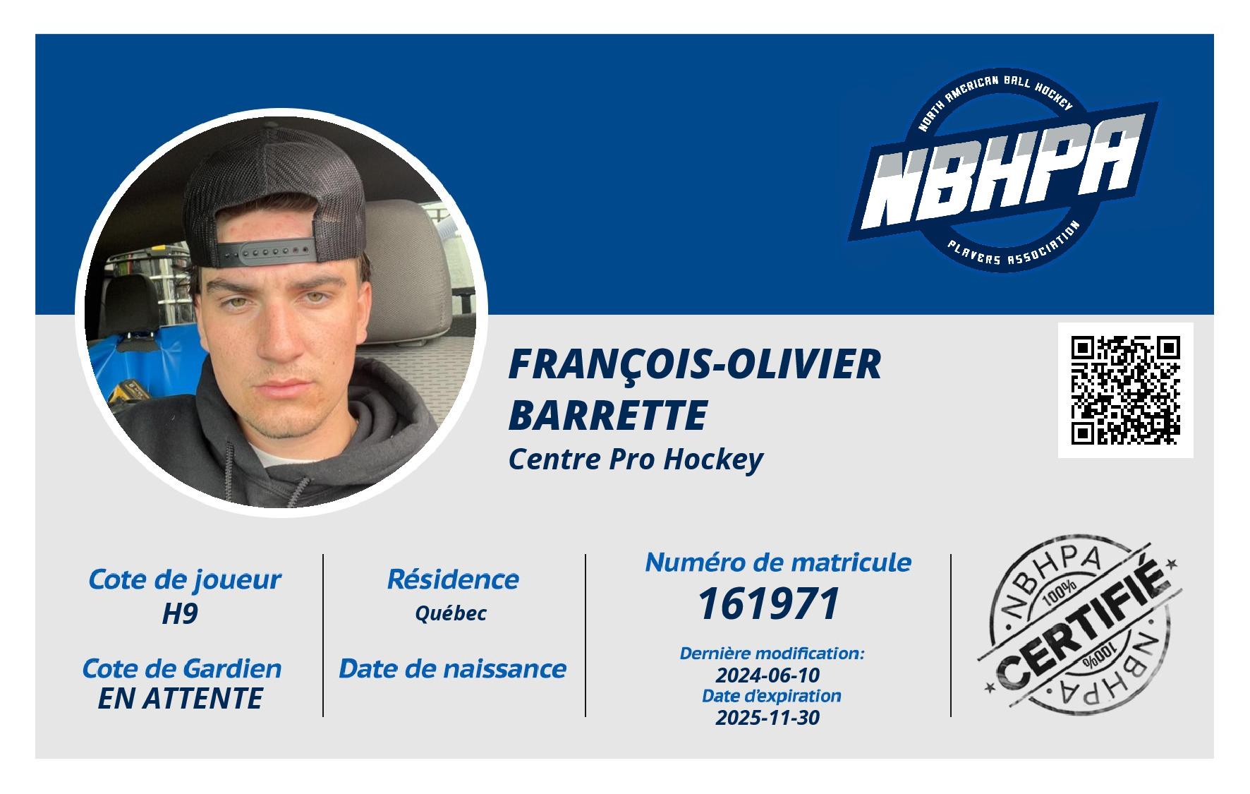 François-Olivier Barrette