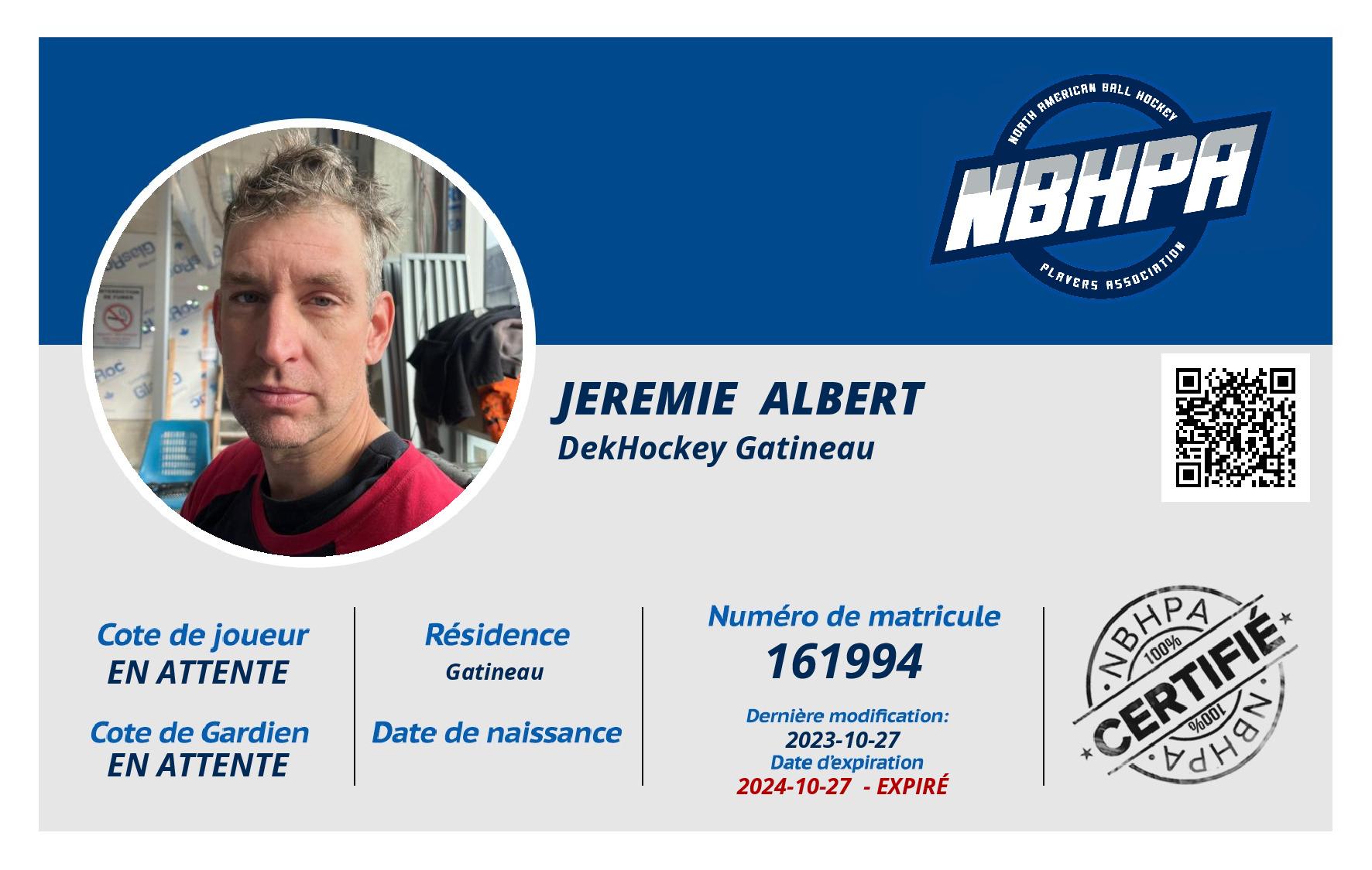 Jeremie  Albert