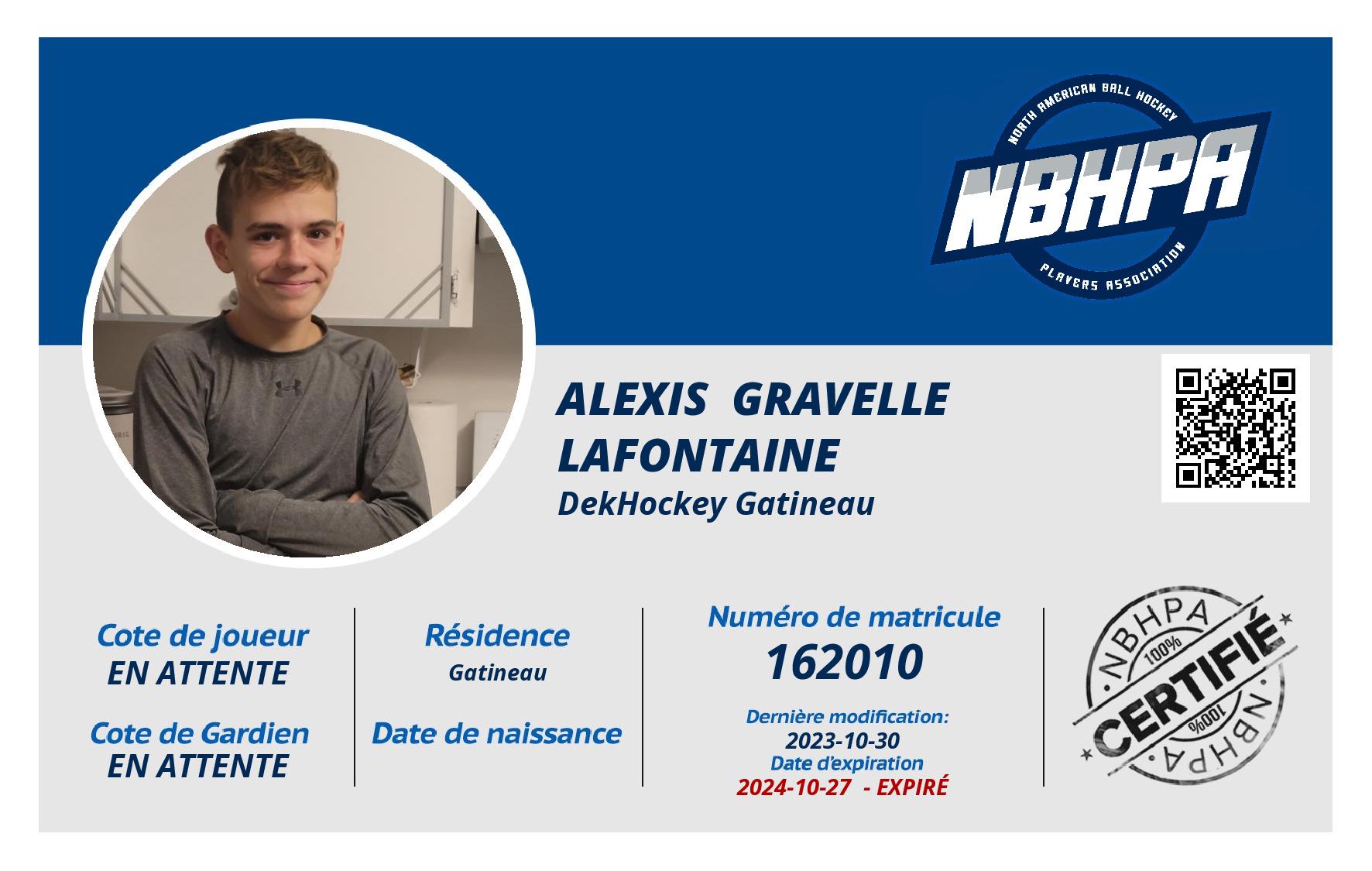 Alexis  Gravelle lafontaine