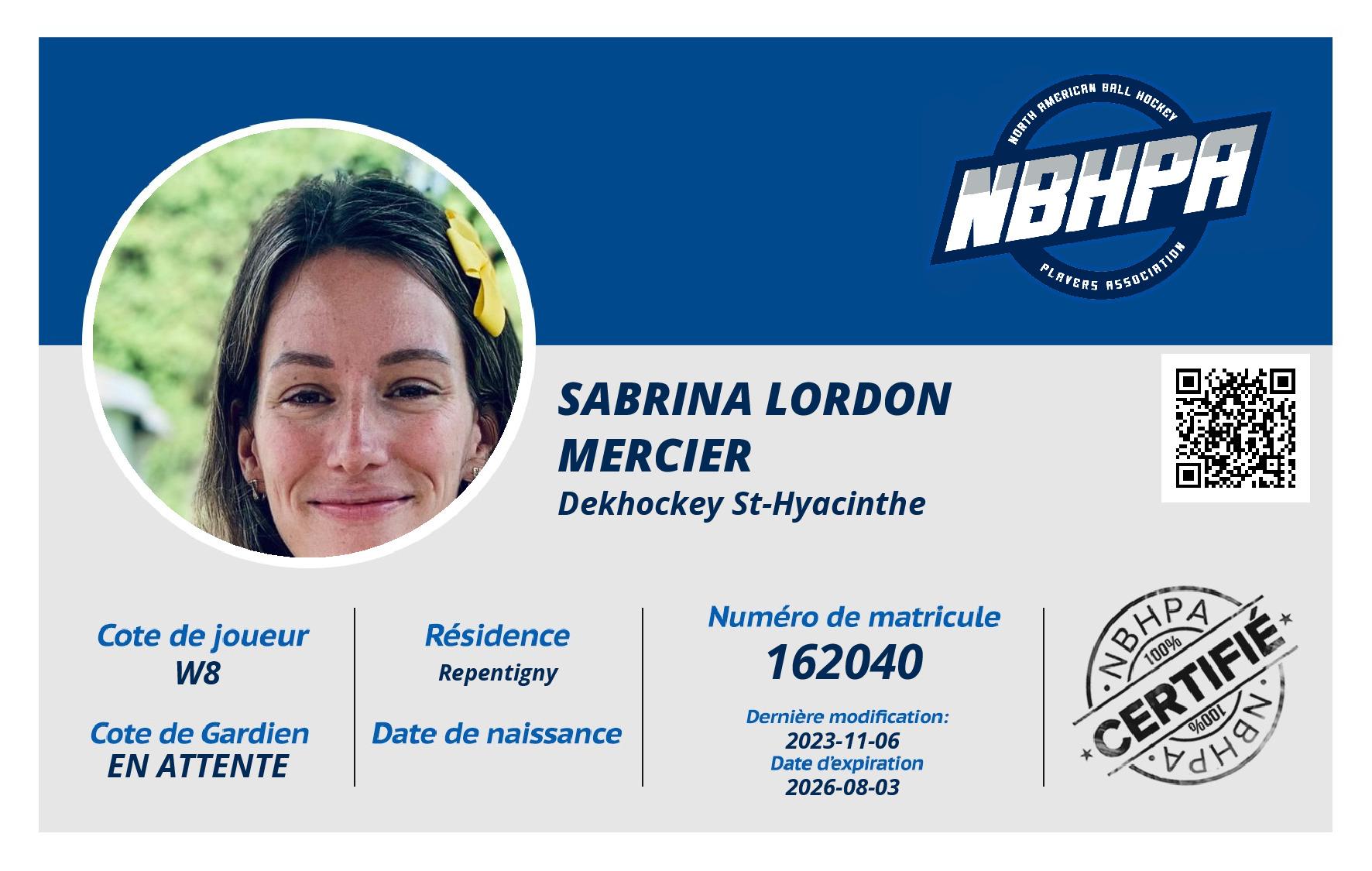 Sabrina Lordon Mercier